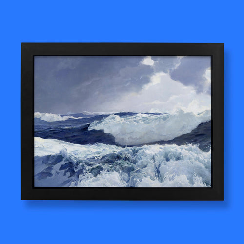 Frederick Judd Waugh Mid Ocean fine art print depicting dramatic waves and ocean spray