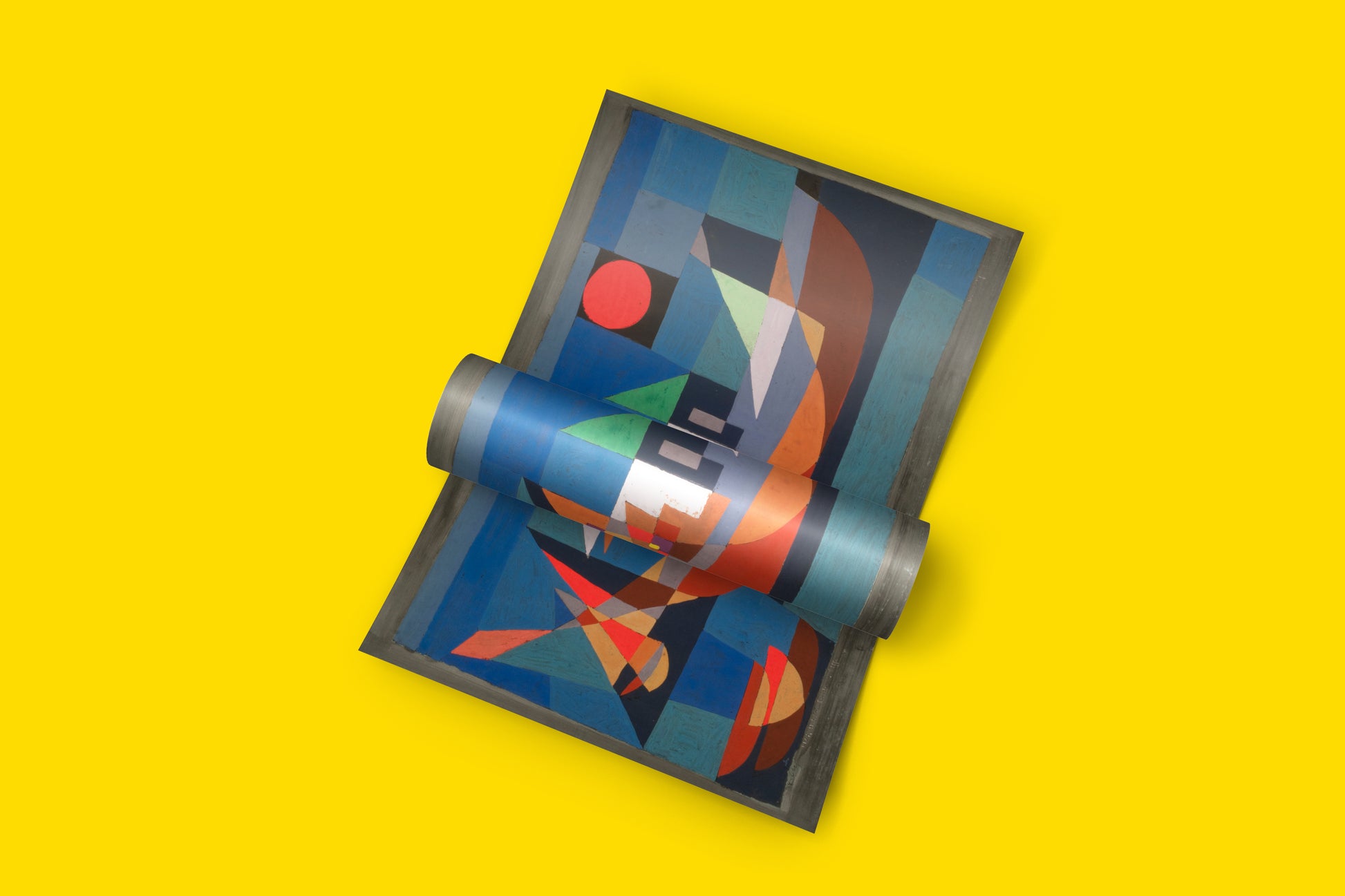 Museum-quality Paul Klee Resting Ships poster - 1927 Bauhaus masterpiece with abstract vessels and bold colour blocking for contemporary interiors