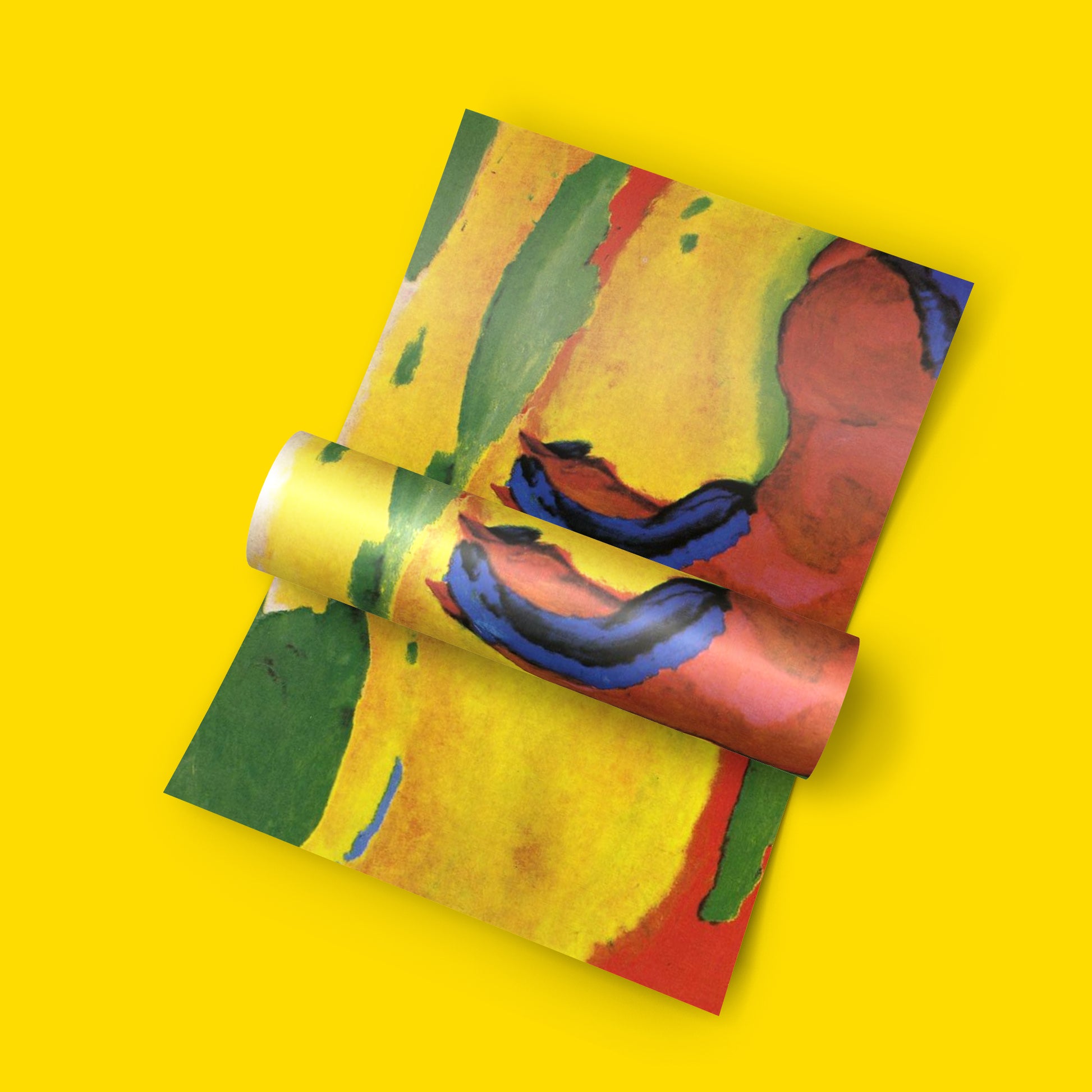 Franz Marc Horse in a Landscape 1910 Blue Rider movement artwork available as giclee fine art poster print for home decor