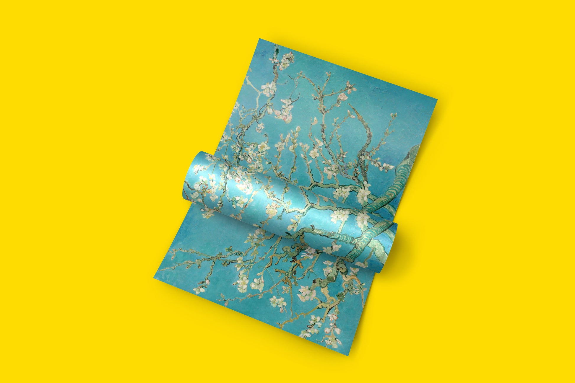 ARTSNOB giclée print of Van Gogh's Almond Blossom painting, offering vivid colors and museum-quality detail for modern interior design.