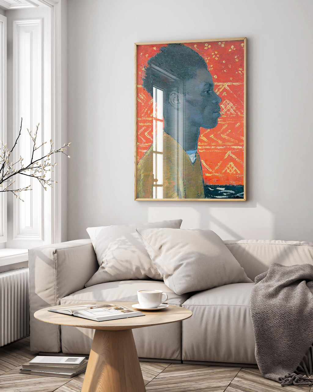 Framed wall art print of Glyn Warren Philpot’s Portrait of Henry Thomas, perfect for modern and traditional interiors.