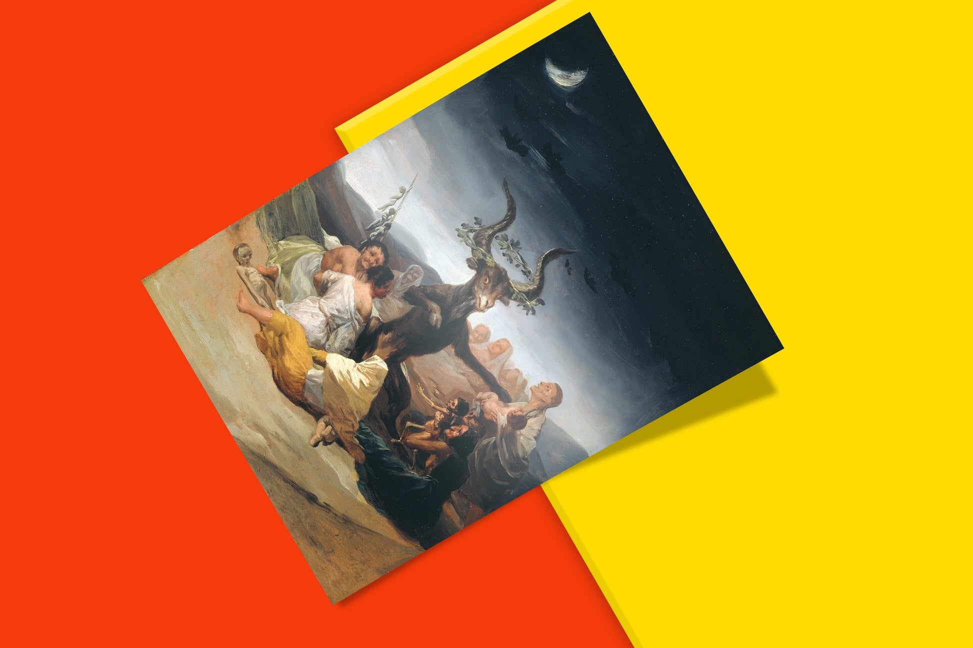 Francisco Goya Witches Sabbath painting print - 18th century Spanish master art poster featuring premium 12-colour printing on FSC-certified paper