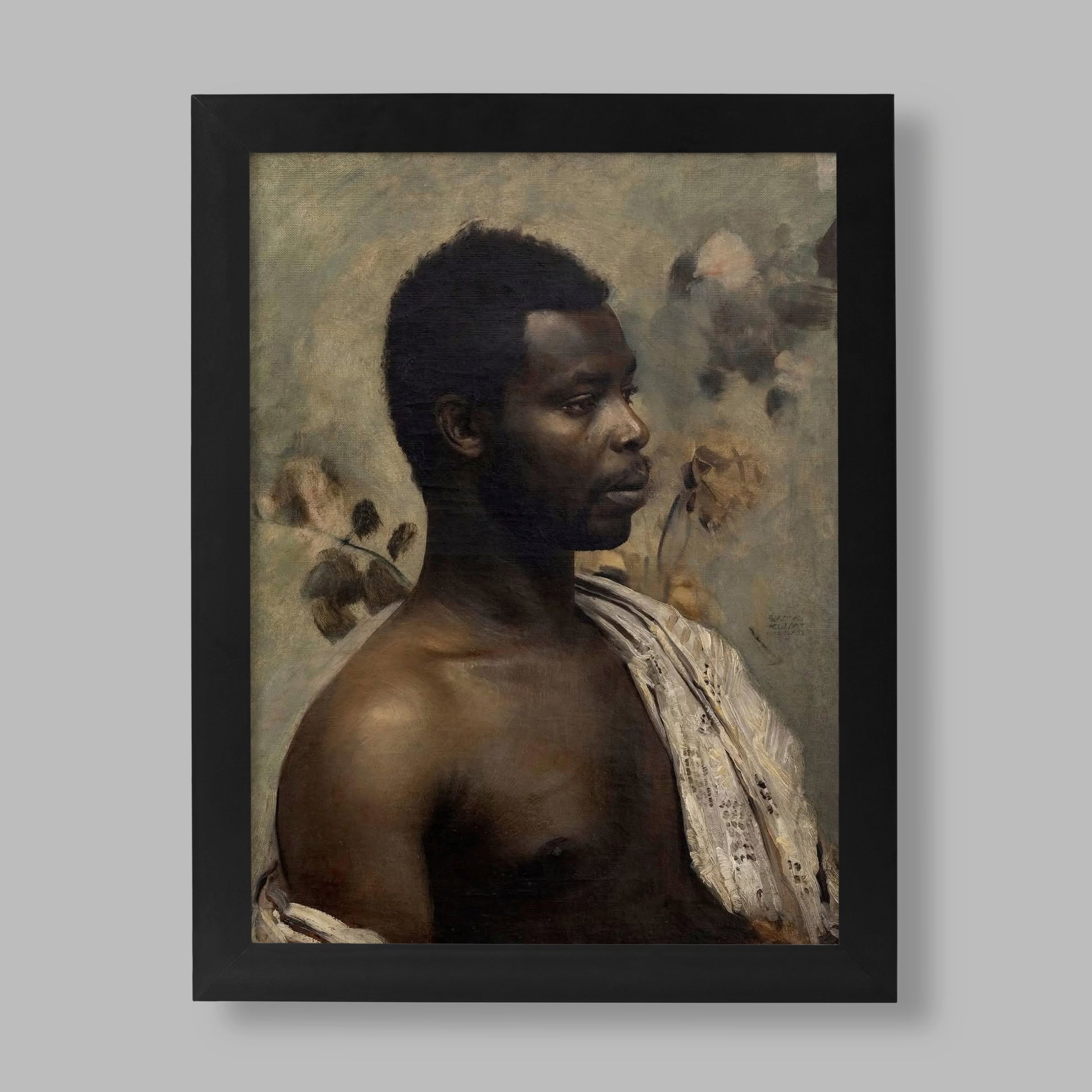 Gustav Klimt Portrait of Prince William Nii Nortey Dowuona fine art print, giclée wall art reproduction on 200gsm matte paper