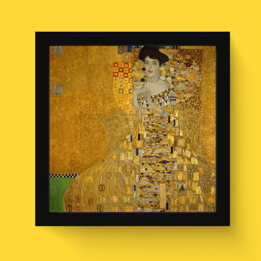 Gustav Klimt "Portrait of Adele Bloch-Bauer I" giclée fine art print. High-quality wall art featuring the iconic golden masterpiece.