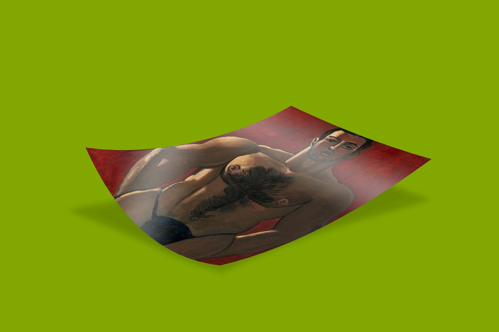 Premium quality art print of Hartley's iconic boxer portrait, American modernist wall art reproduction with vibrant colours, perfect for modern interiors