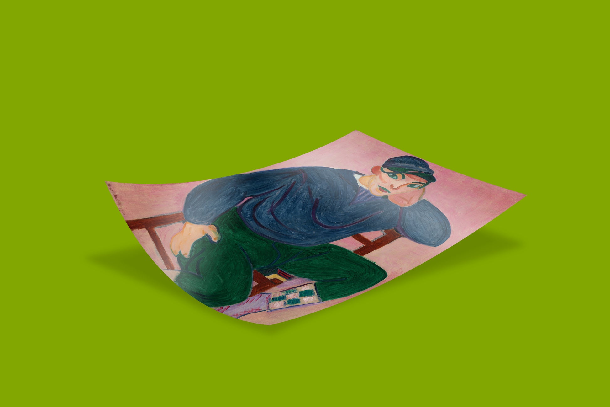 Modern art reproduction of Matisse Young Sailor painting - high quality fine art print showcasing early 20th century Fauvist movement and bold artistic innovation