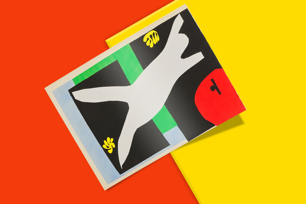 Giclée fine art print of Matisse's blue and black cut-out, 'La Nageuse dans l'aquarium' (The Swimmer in the Tank).