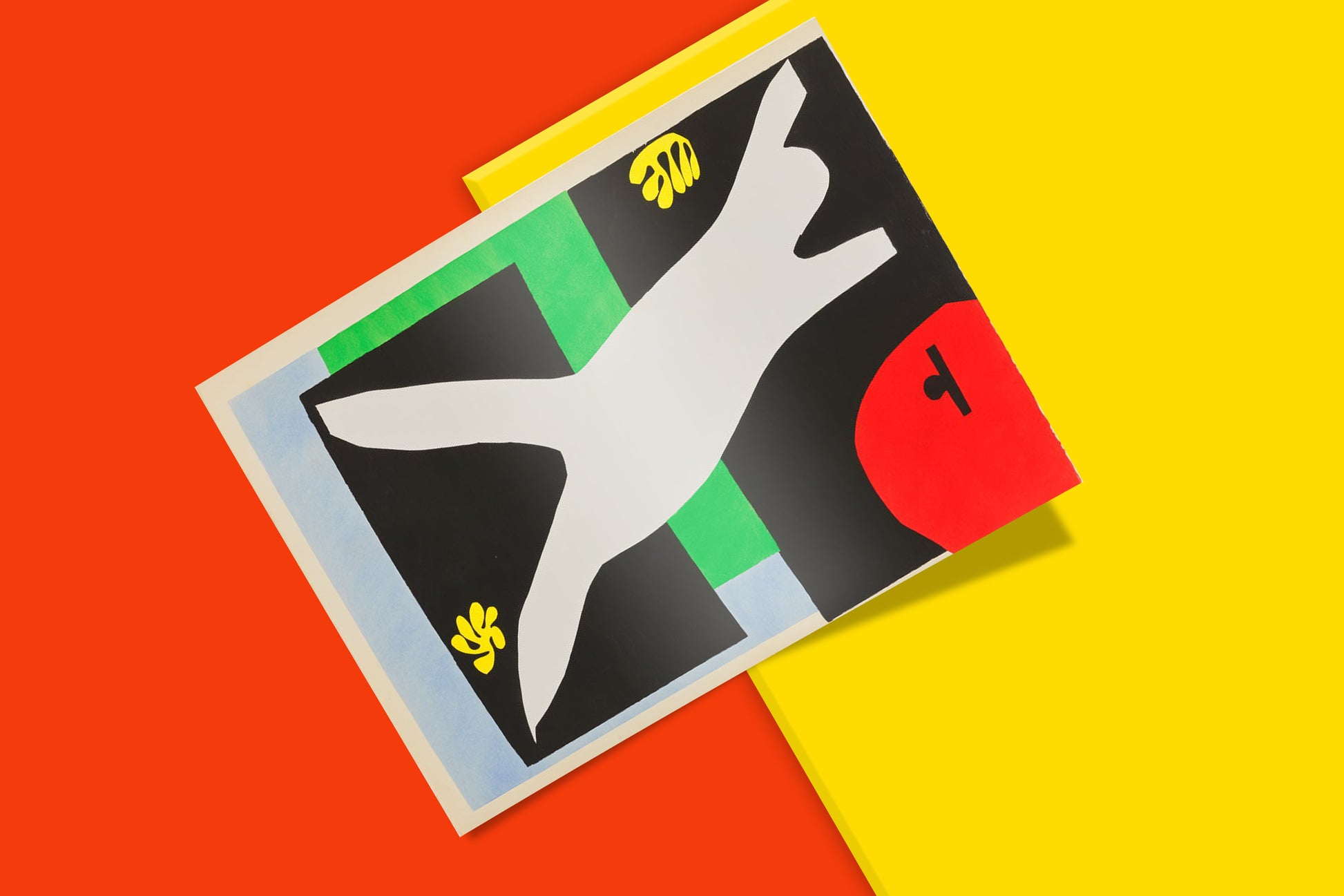 Giclée fine art print of Matisse's blue and black cut-out, 'La Nageuse dans l'aquarium' (The Swimmer in the Tank).