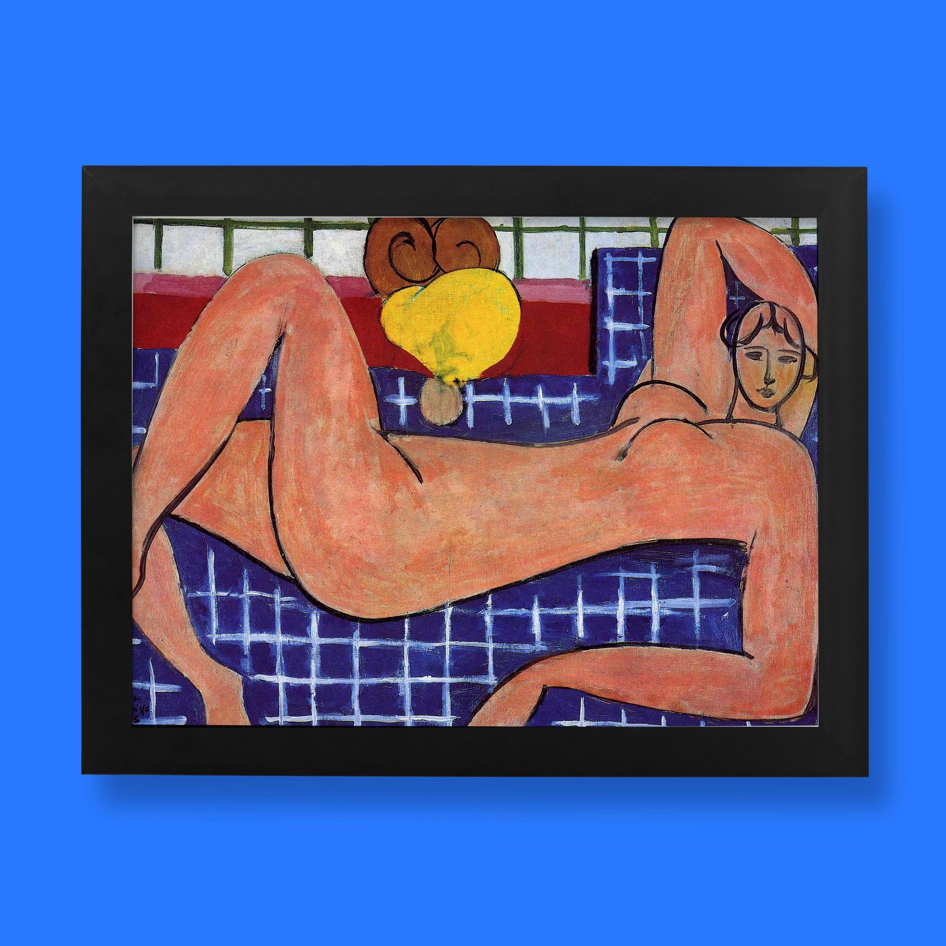 Henri Matisse Large Reclining Nude art print in vibrant colours, fine art wall art for home décor
