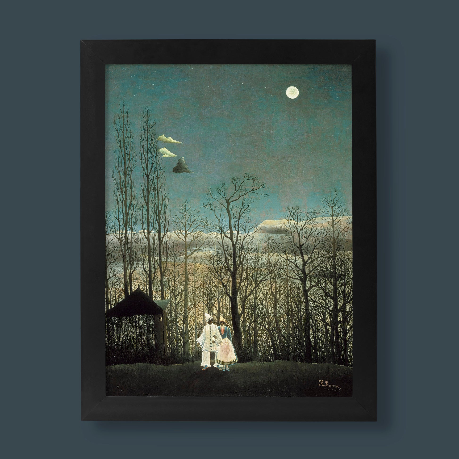 Henri Rousseau A Carnival Evening art print, a giclée fine art print of the iconic Naïve Art oil painting by the French artist, perfect for wall art and home decor.