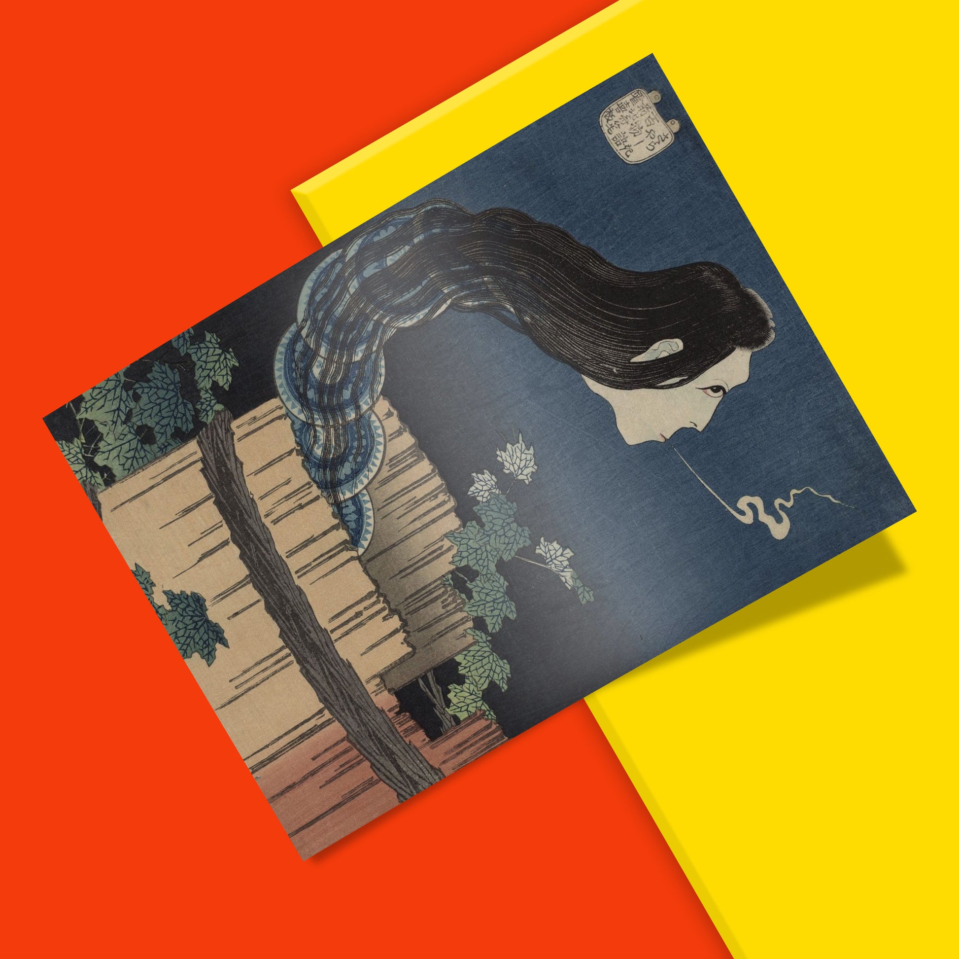 Ukiyo-e wall art print by Katsushika Hokusai, Hyaku Monogatari One Hundred Tales series, Edo period Japanese art, high-quality giclée reproduction