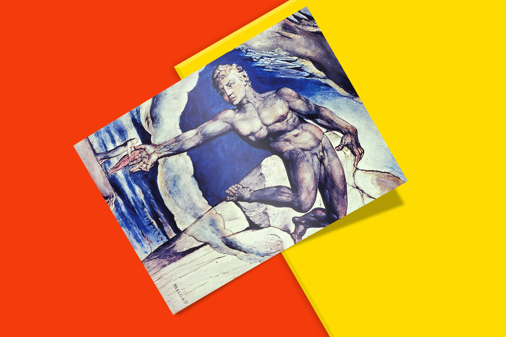 High-quality fine art print of a key scene from William Blake's illustrations for Dante, a must-have piece of classic wall art.