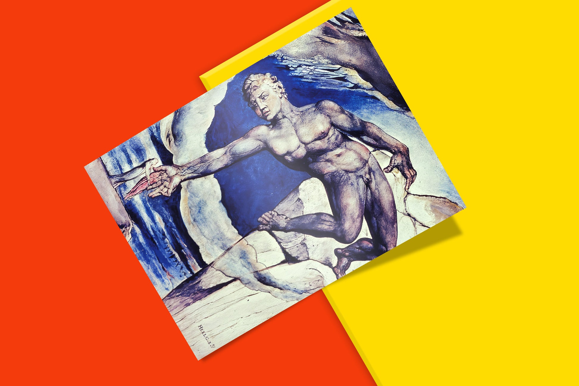 High-quality fine art print of a key scene from William Blake's illustrations for Dante, a must-have piece of classic wall art.