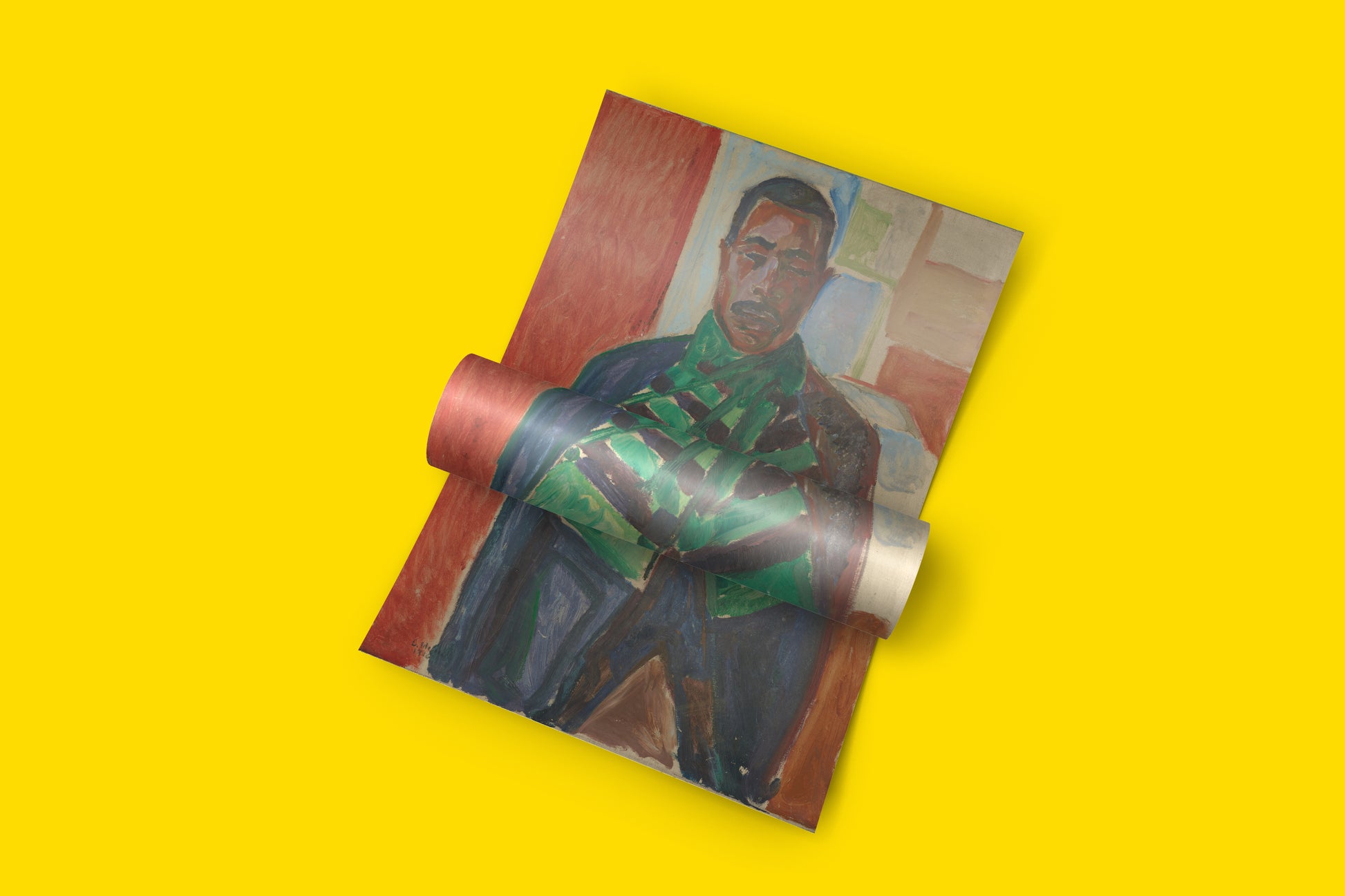 An iconic artwork by Edvard Munch, "Abdul Karim with a Green Scarf," available as a high-definition art print.