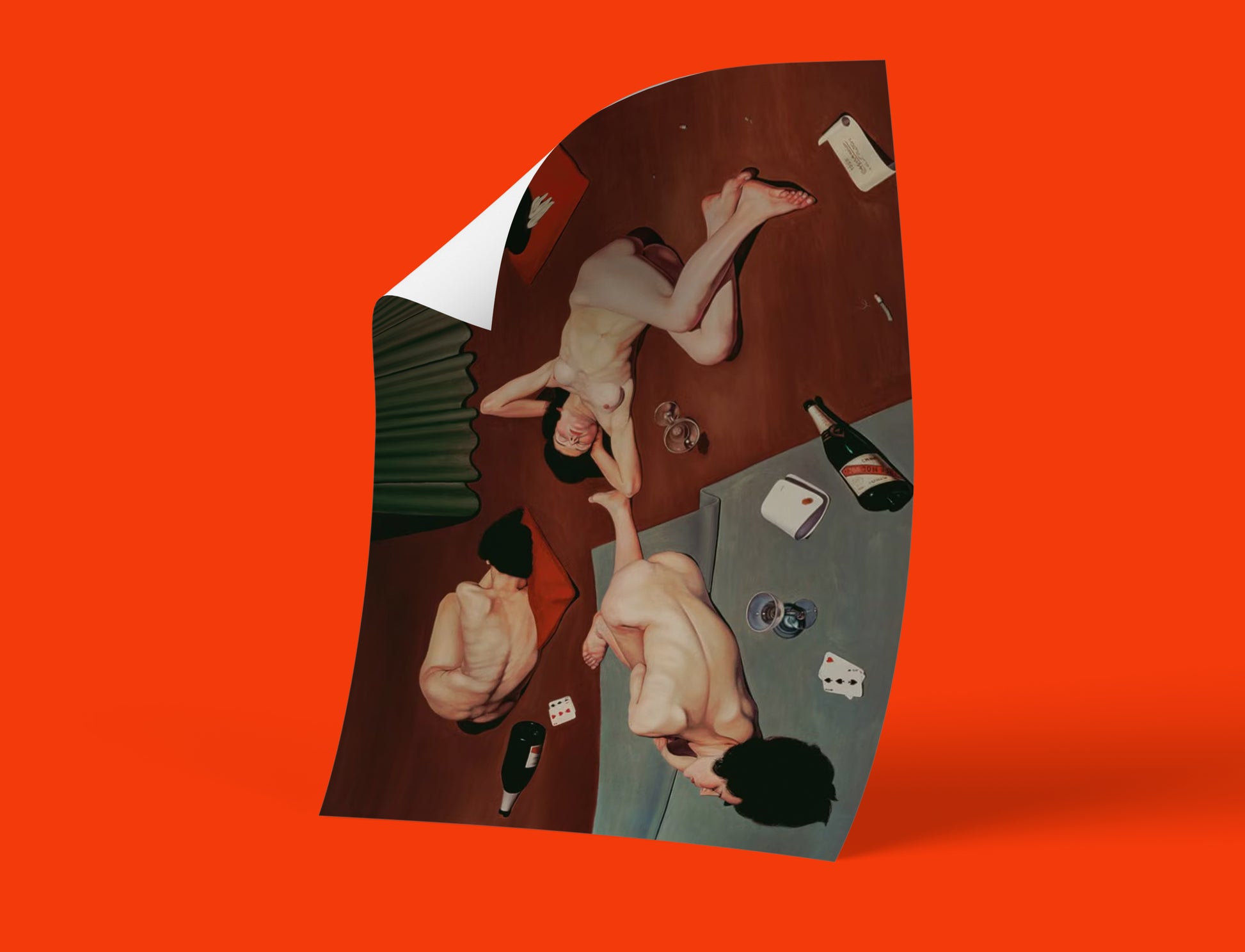 Museum-quality art print of Cagnaccio di San Pietro's After The Orgy, featuring smooth matte finish and 12-colour printing technology for vibrant wall art