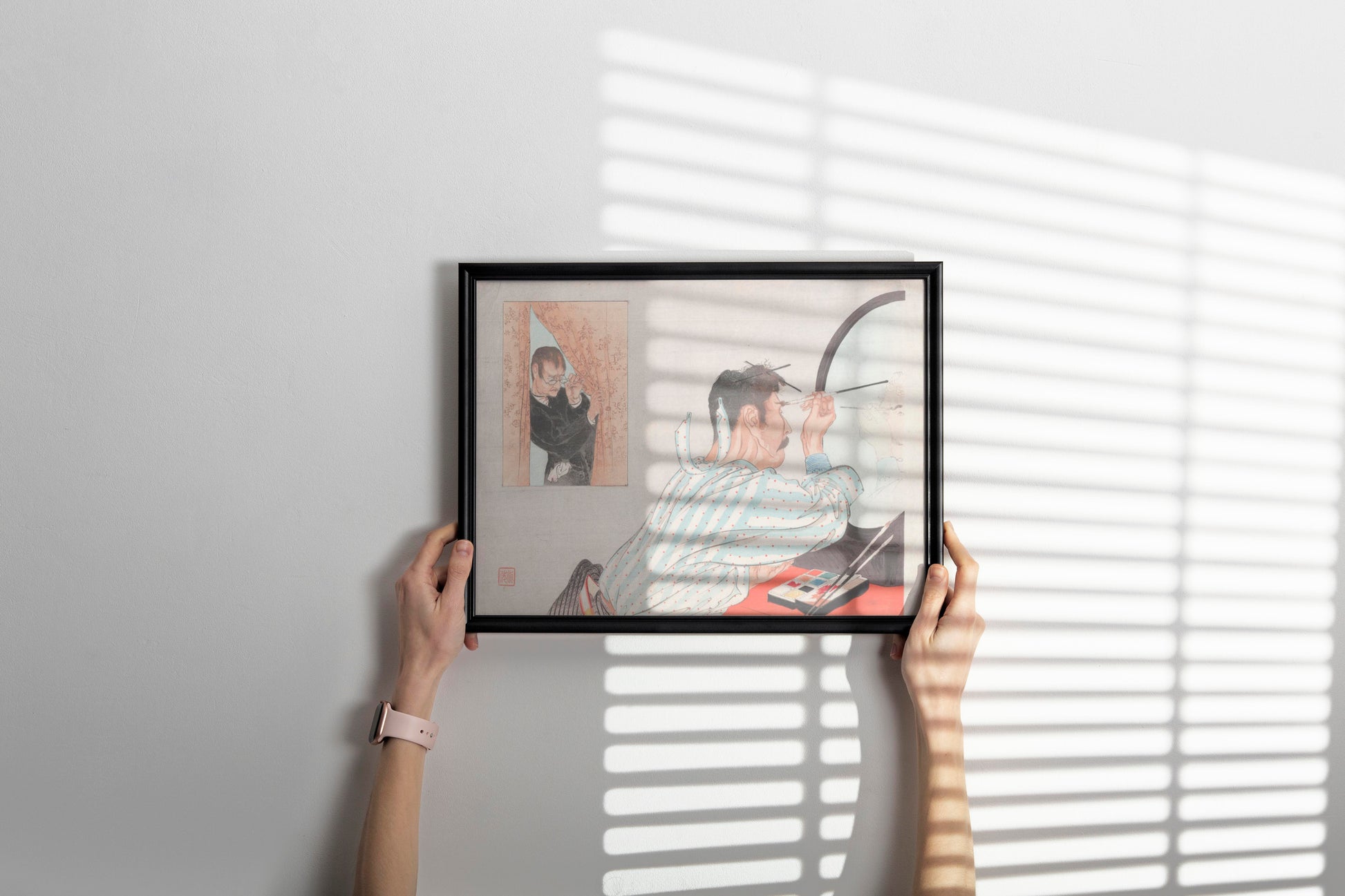 An iconic Tomioka Eisen artwork, reproduced as a premium giclée print and displayed in a sleek frame, ready to be showcased as framed wall art for a modern gallery look.