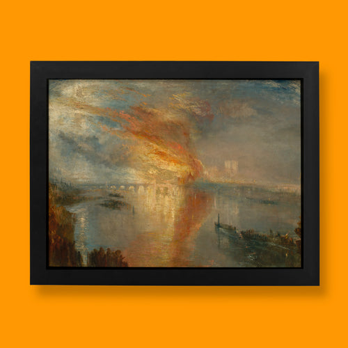 J. M. W. Turner The Burning of the Houses of Lords and Commons fine art print, giclée reproduction on 200gsm matte paper
