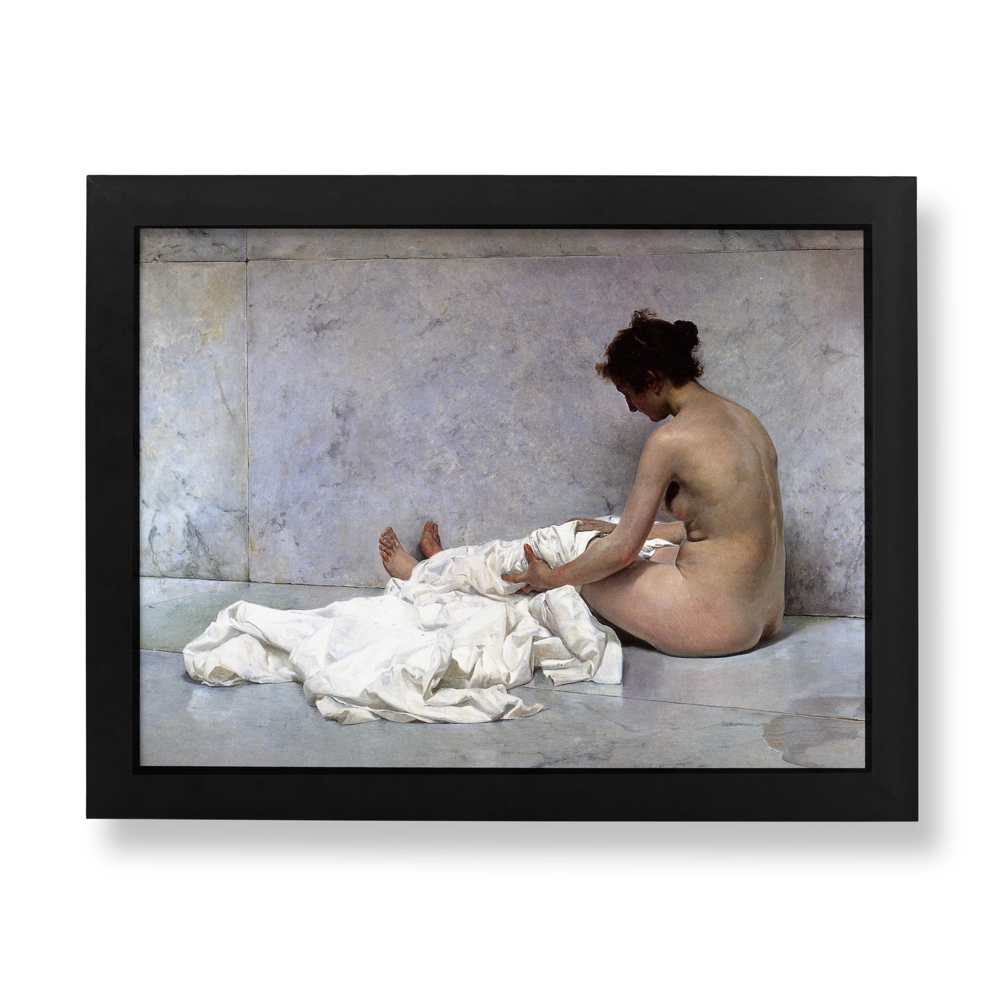 Joaquín Sorolla After Bathing fine art print, classic painting on giclée wall art