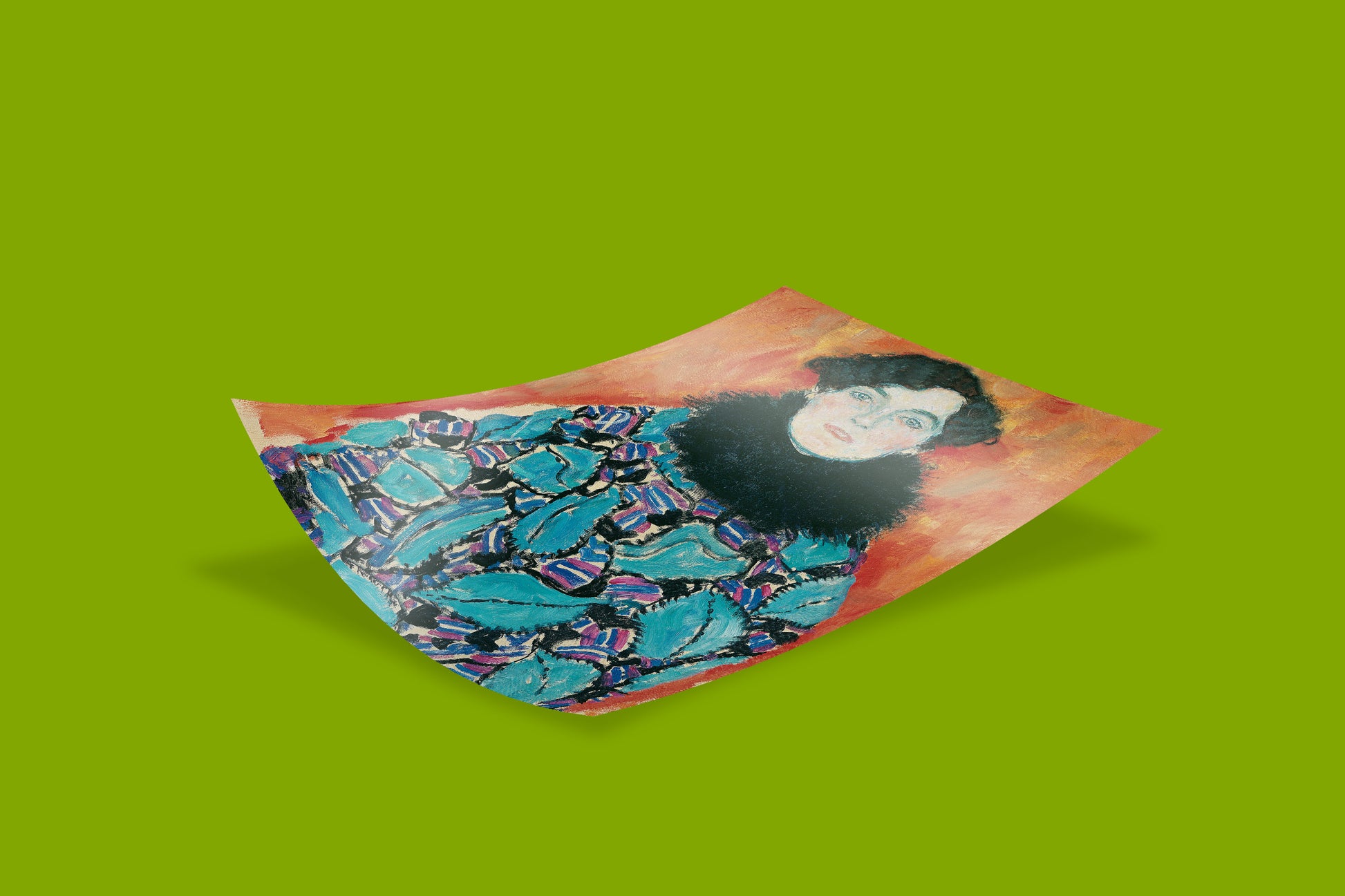 High-resolution print of Klimt's Johanna Staude painting, a key piece of Vienna Secession art, available as premium wall art for living spaces.