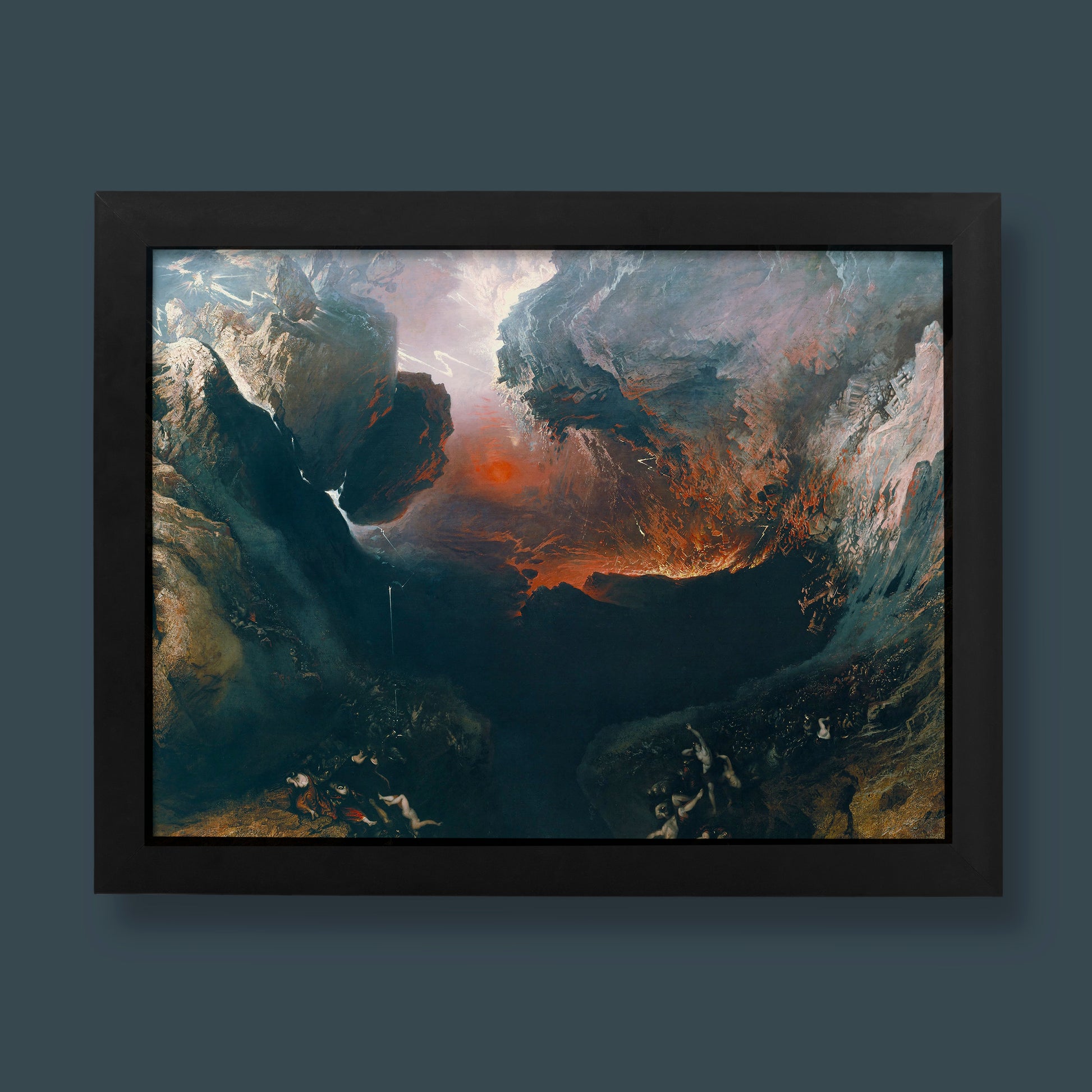 Giclée fine art print of John Martin's "The Great Day of His Wrath," a dramatic Romantic painting depicting an apocalyptic biblical scene. Perfect for wall art collectors.