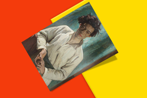 Arthur Kampf Portrait of a Young Man fine art print available in multiple sizes, showing FSC-certified paper stock and matte finish options for wall art collectors and interior design professionals seeking premium giclée reproductions