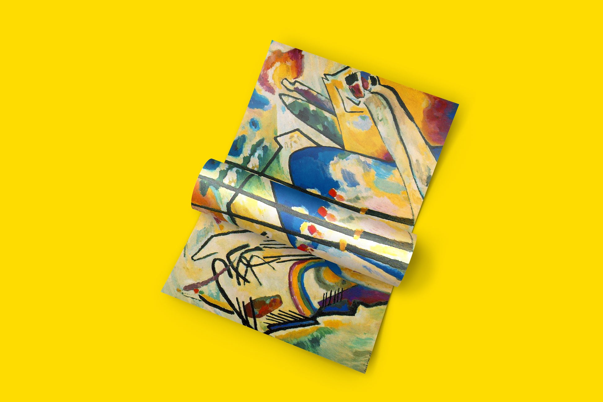 Premium Kandinsky Composition IV wall art - high-resolution abstract expressionism print using 12-colour giclée technology, ideal contemporary interior design piece