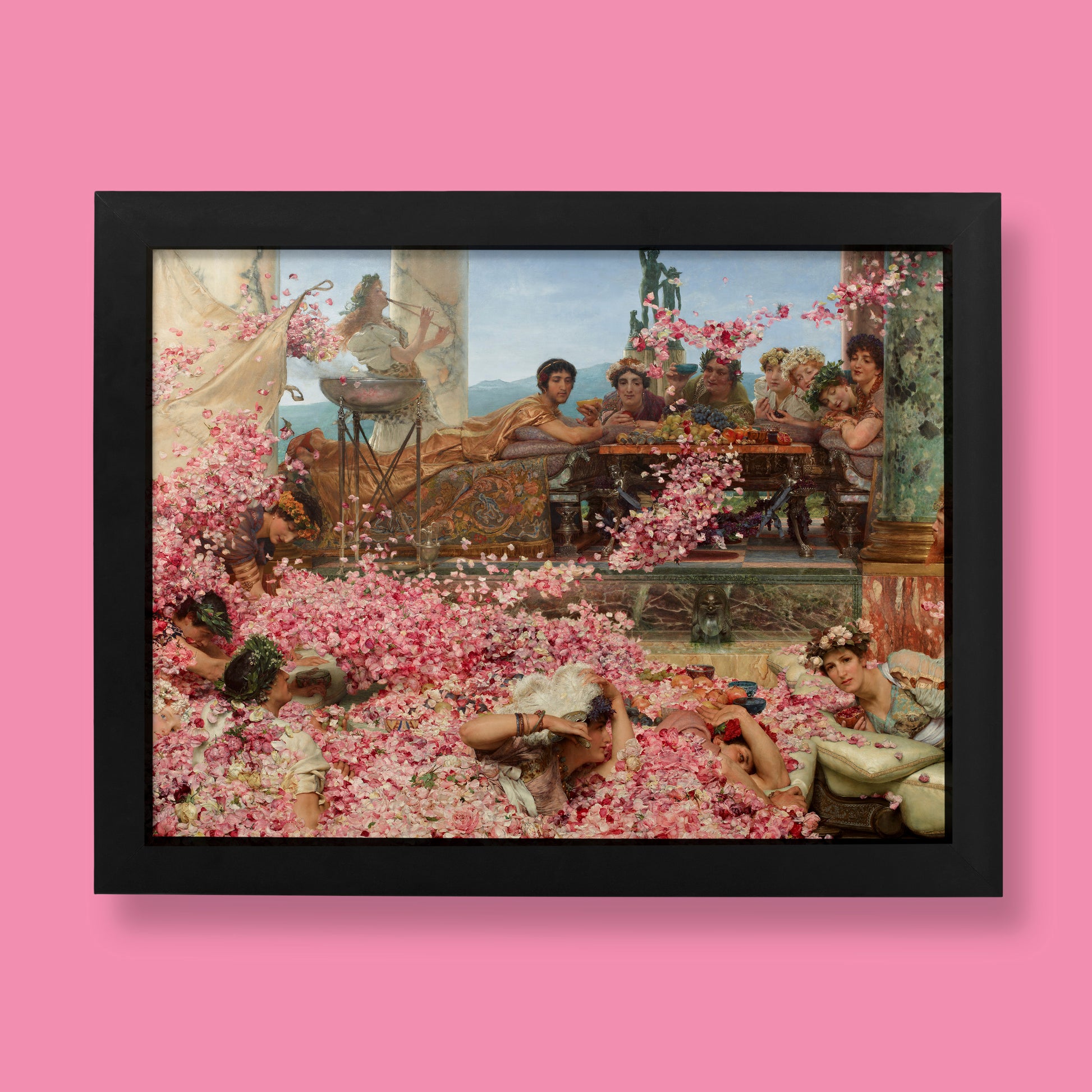 Lawrence Alma-Tadema The Roses of Heliogabalus fine art print - Victorian classical painting reproduction for modern wall art and home decor