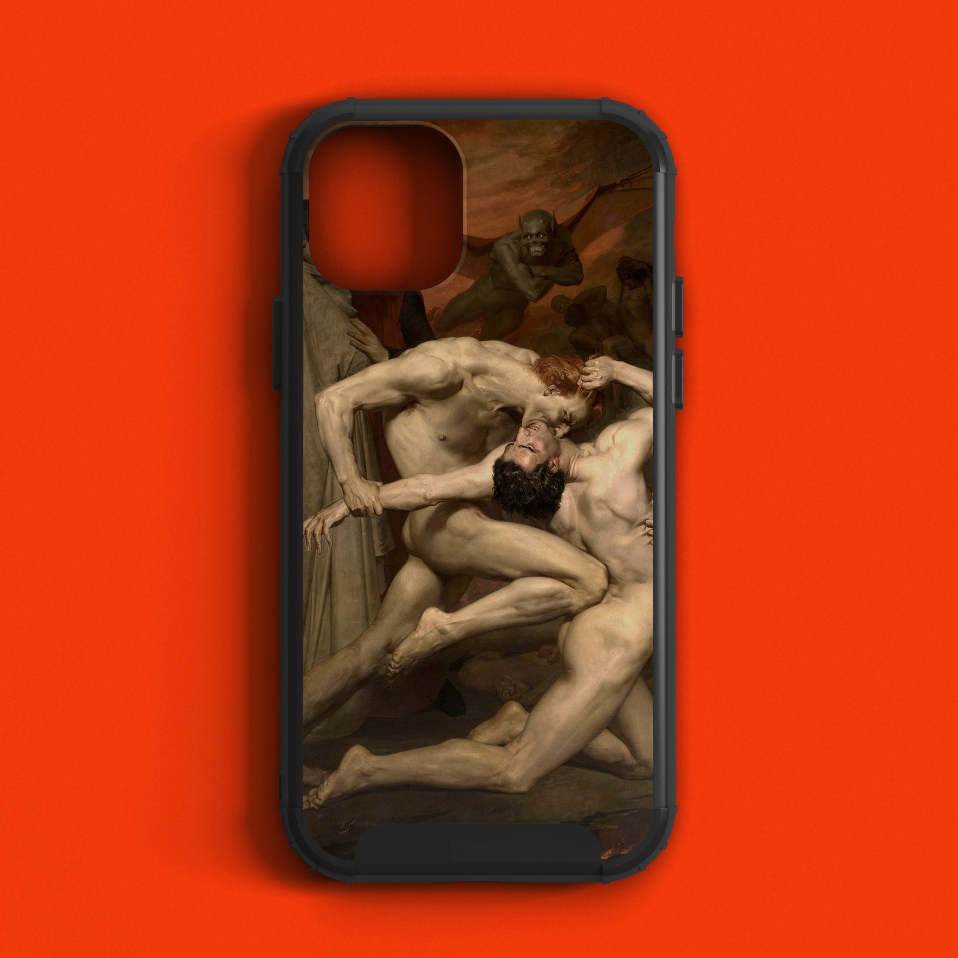 William-Adolphe Bouguereau Dante and Virgil in Hell Phone Case