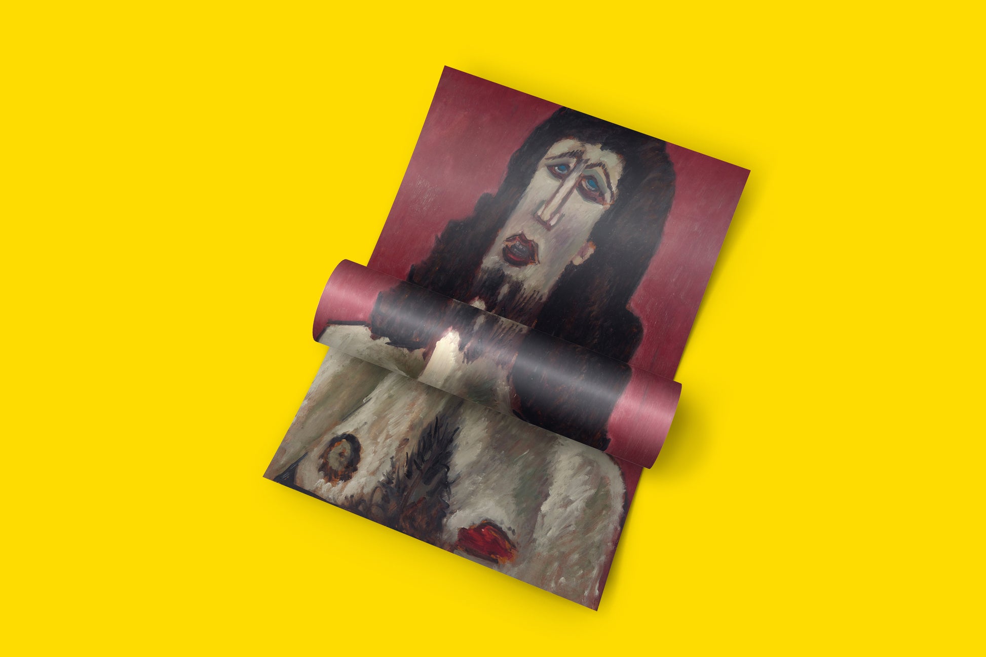 Museum-quality print of 'Christ' by Marsden Hartley, showcasing vivid colours and a smooth matte finish.