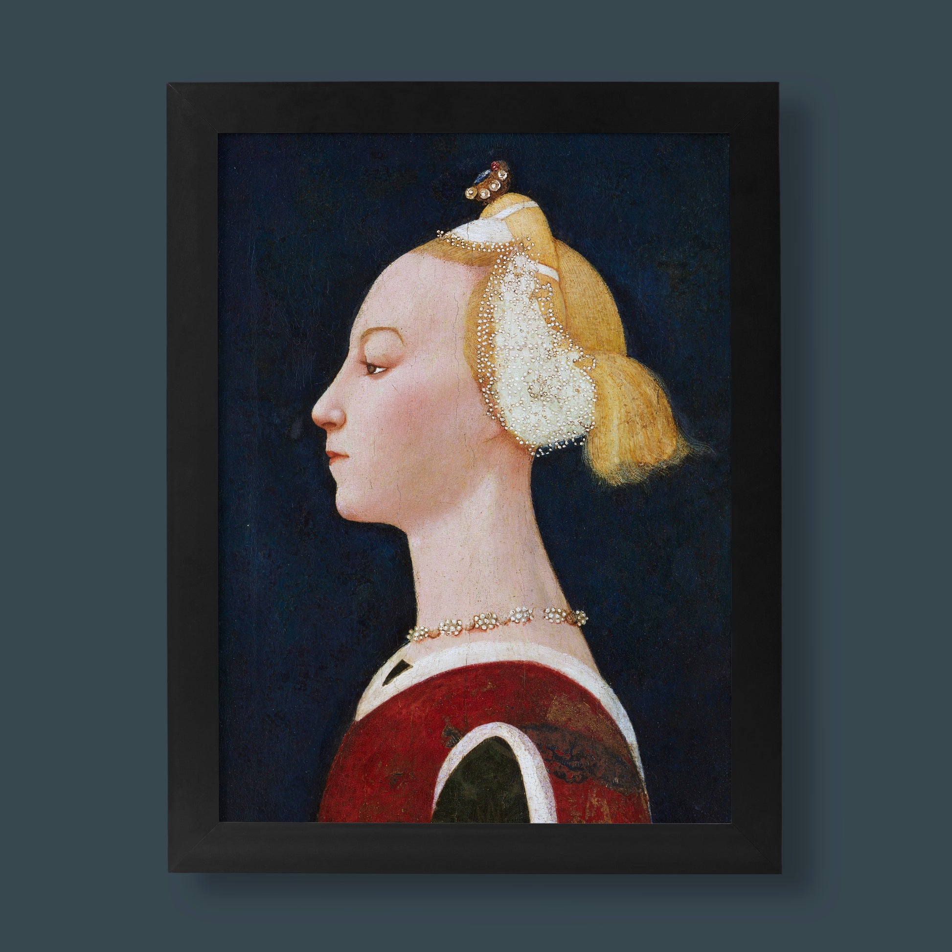 Master of the Castello Nativity Portrait of a Woman, a high-quality giclée fine art print for elegant wall decor.