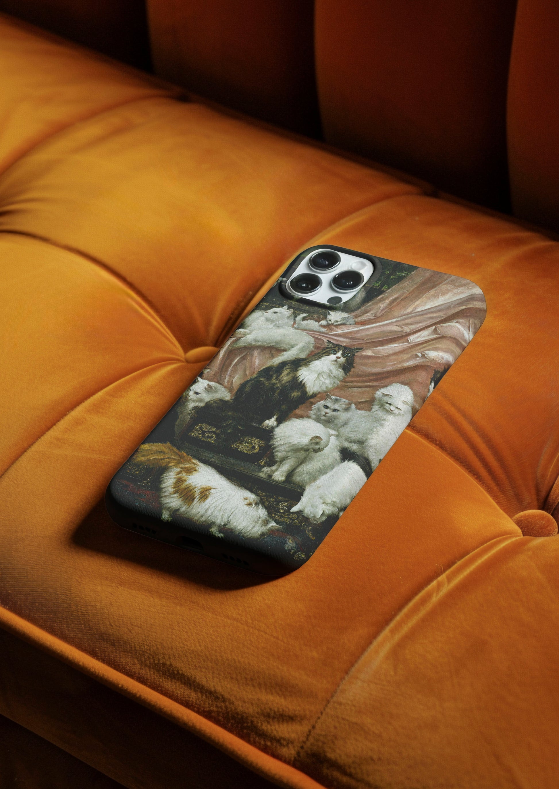 A durable phone case showcasing the iconic "My Wife's Lovers" painting by Carl Kahler, a classic piece of art history for your device.