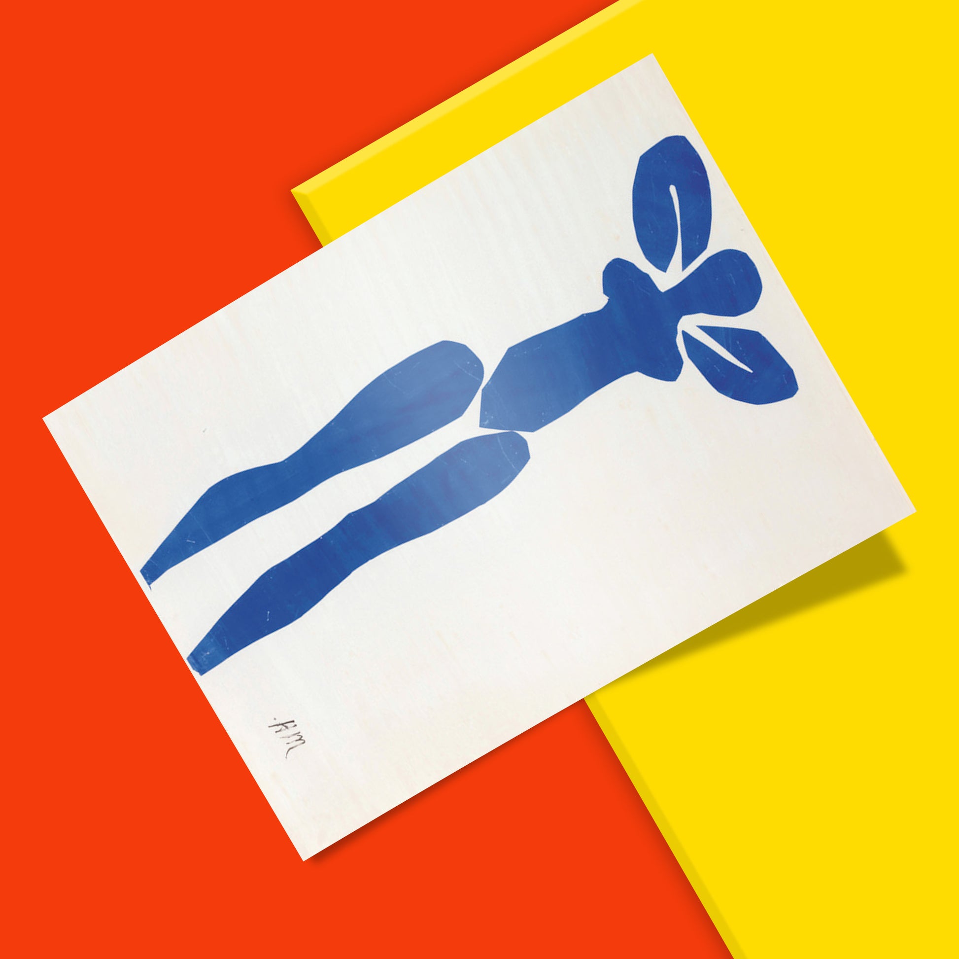 Matisse Blue Nude minimalist wall art perfect for Scandinavian decor, fine art reproduction print with matte finish, modern gallery wall piece