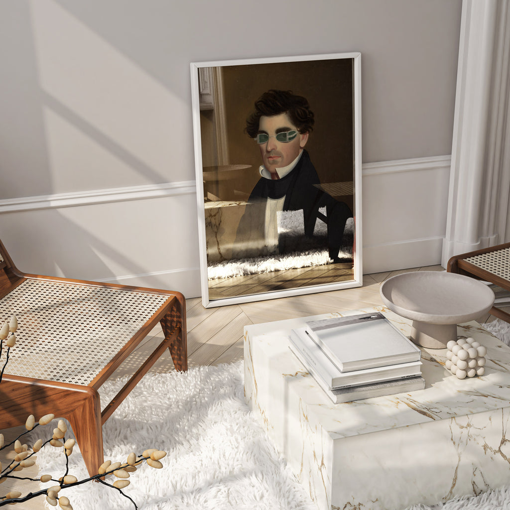 Museum quality fine art print of 1830 American portrait, Nathaniel Olds by Jeptha Homer Wade, Cleveland Museum of Art