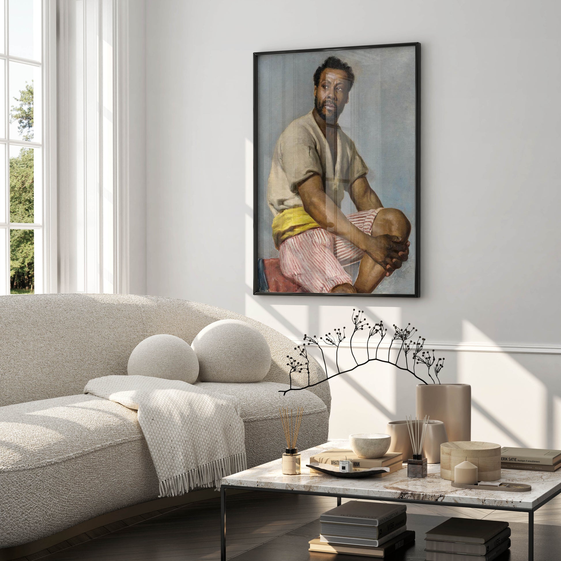 ART SNOB premium matte poster print of the famous Alma Holsteinson painting Portrait of Pierre Louis Alexandre, ideal for a curated home gallery wall display.