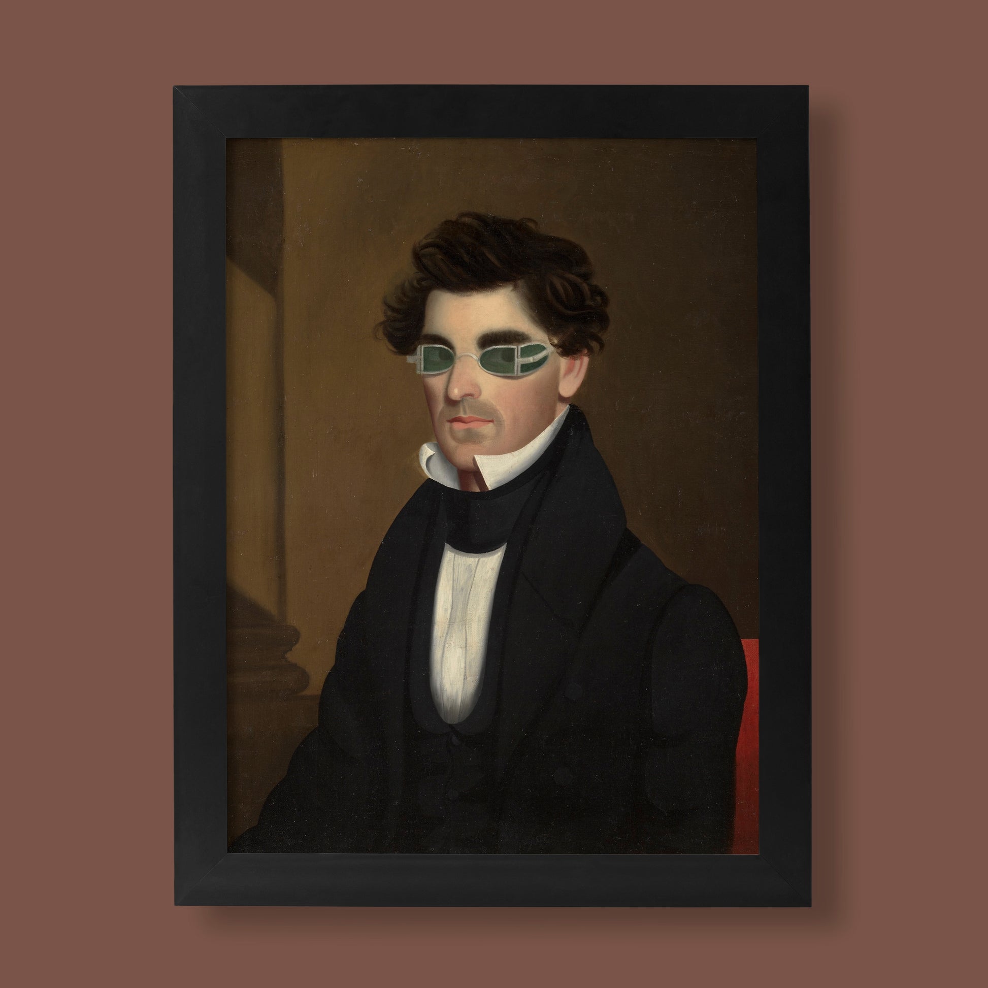 Nathaniel Olds portrait fine art print by ART SNOB, giclée reproduction of Jeptha Homer Wade's 1830 oil painting