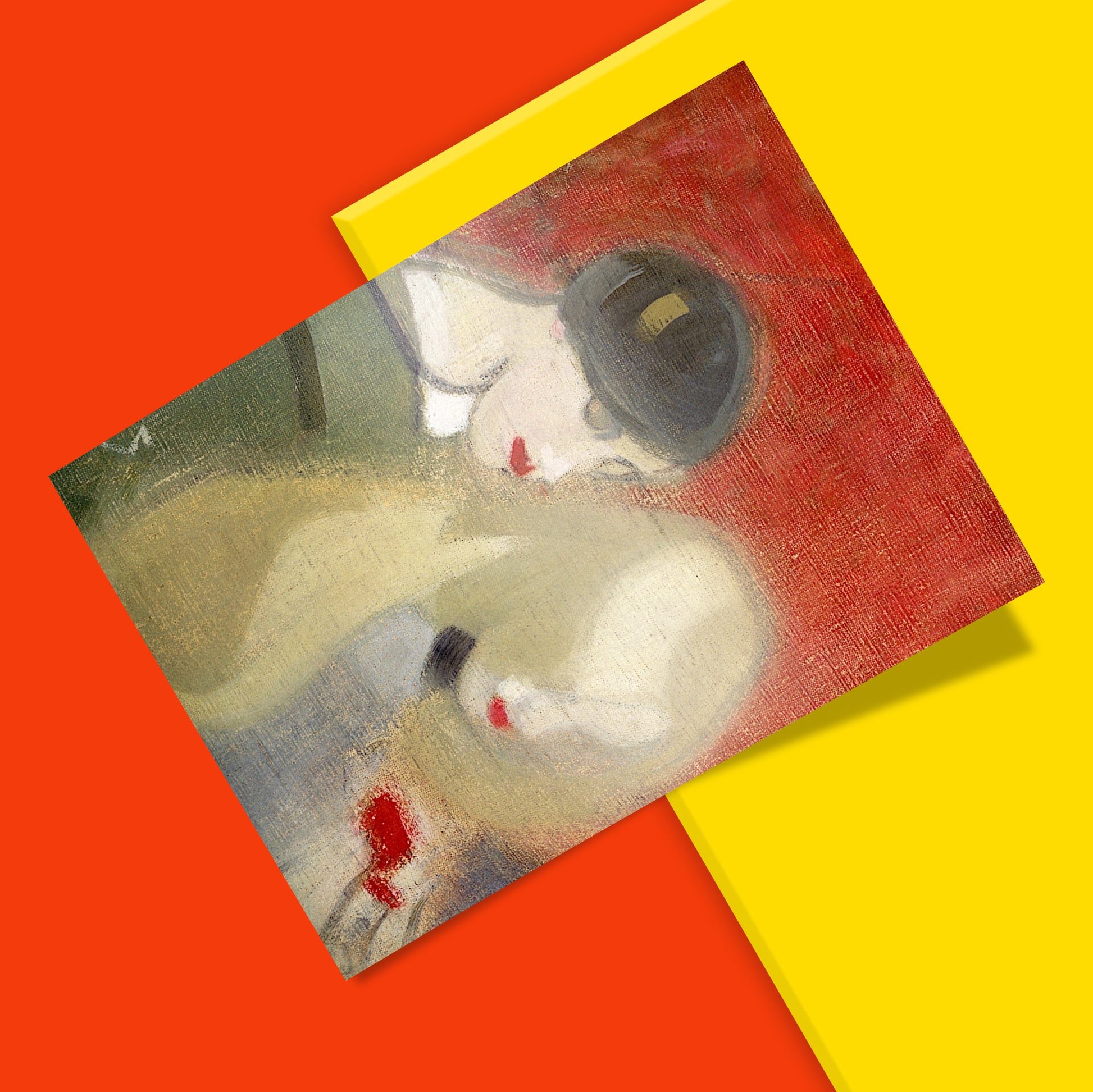 Wall art print of Helene Schjerfbeck's The Family Heirloom, reproduced from the Finnish National Gallery collection using 12-colour giclée printing technology
