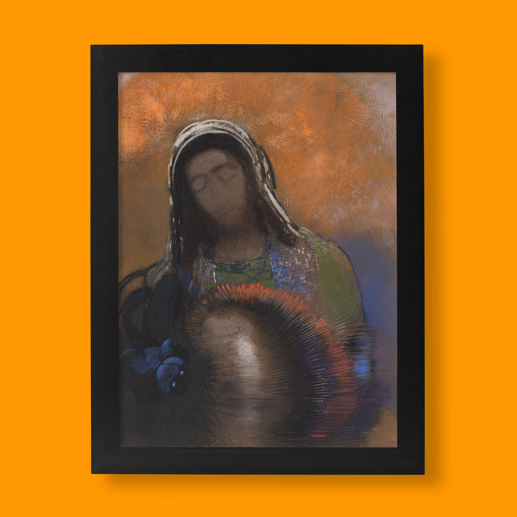 Odilon Redon "The Sacred Heart (The Buddha)" fine art print, Symbolist painting reproduction