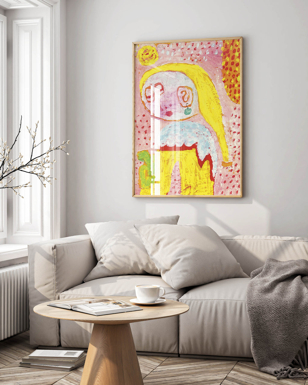 Framed Paul Klee wall art print Magdalena Before The Conversion 1938, ready-to-hang fine art poster with vibrant colours, perfect for living room or gallery wall