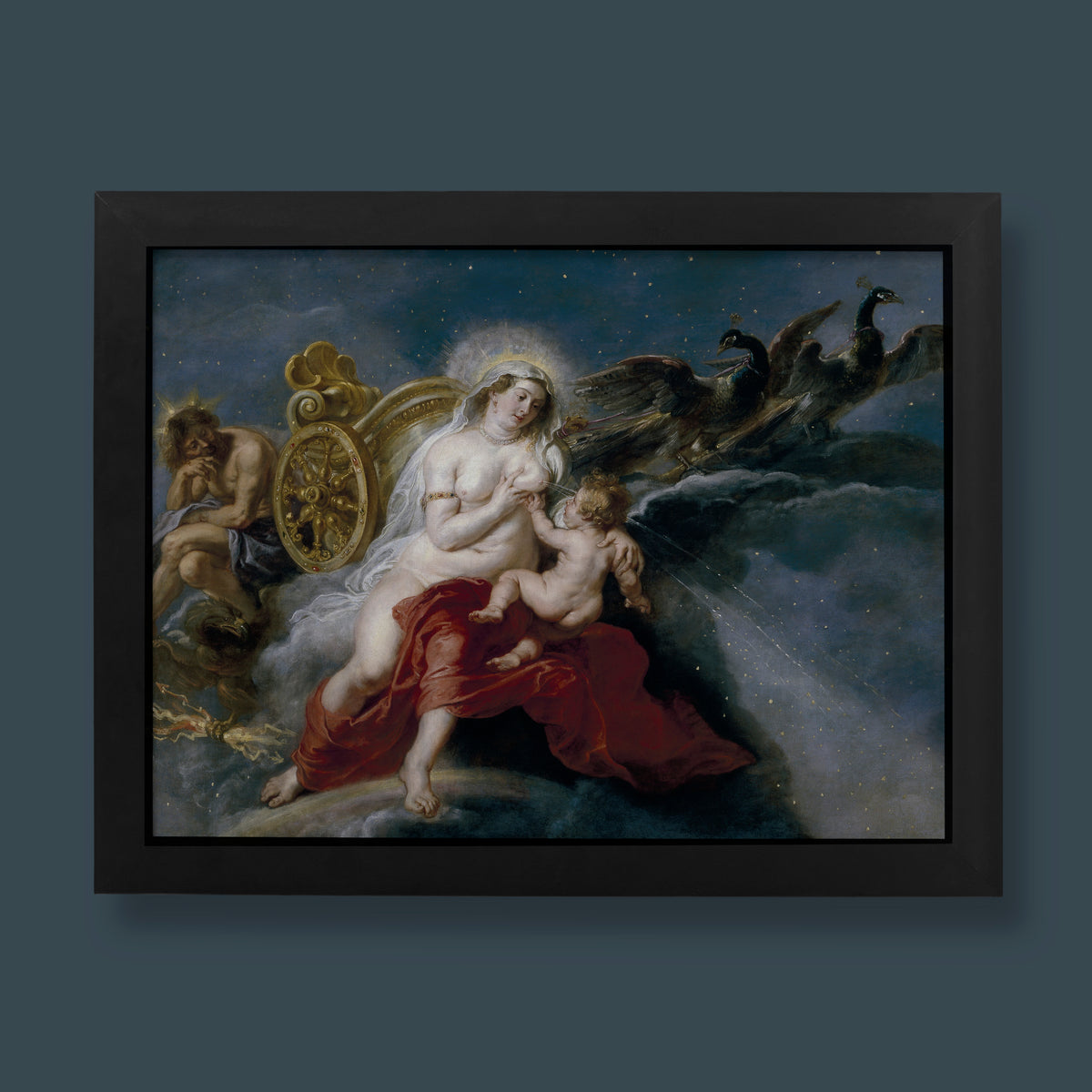 Peter Paul Rubens The Origin of the Milky Way fine art print, Baroque mythological wall art