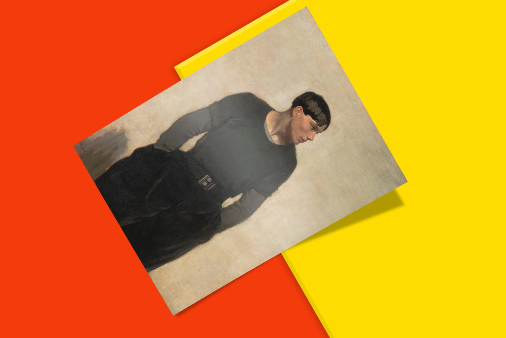 Museum quality reproduction print of Philpot's Young Breton - sophisticated wall art featuring early 20th century British painting from Tate London