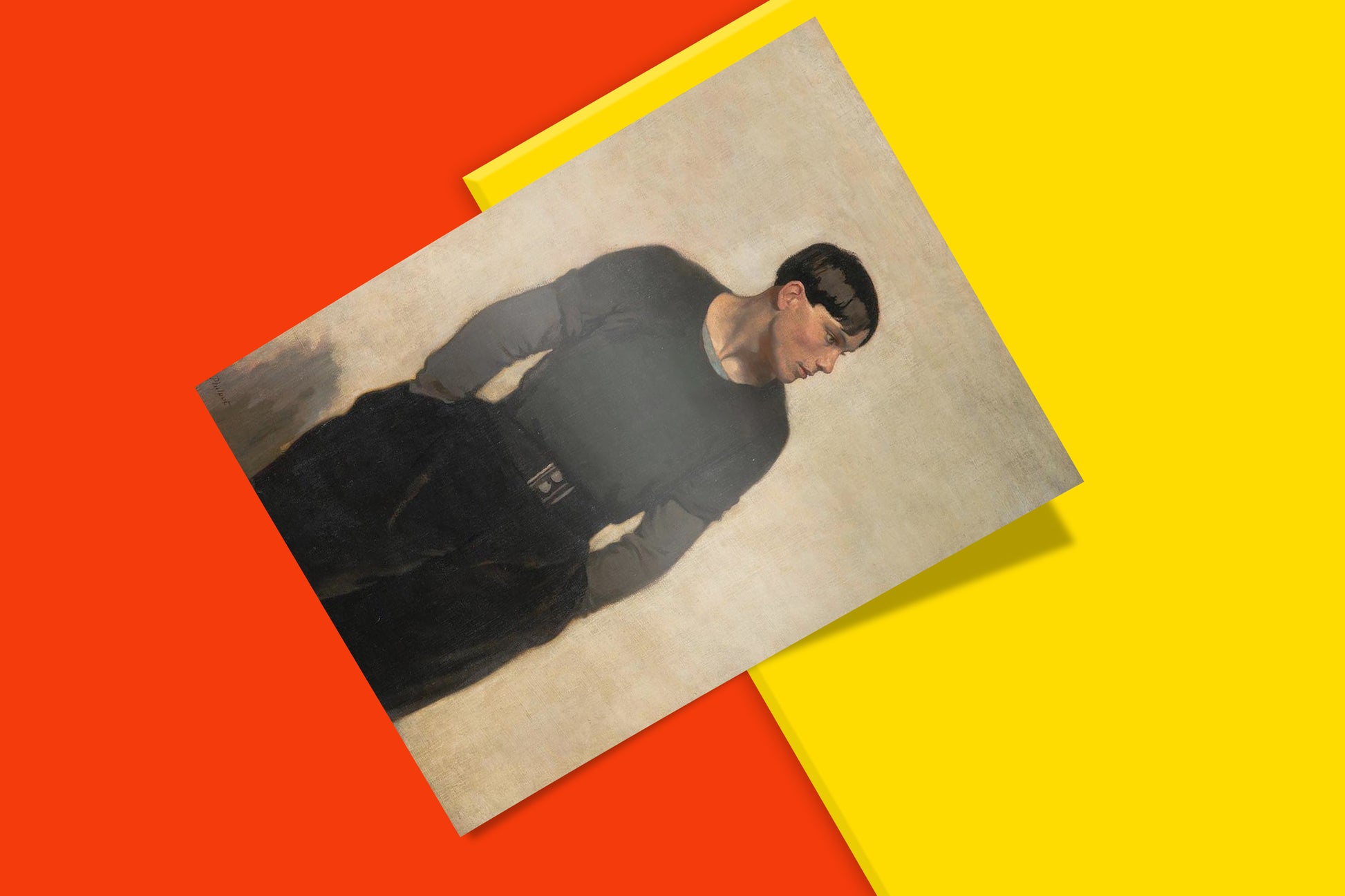 Museum quality reproduction print of Philpot's Young Breton - sophisticated wall art featuring early 20th century British painting from Tate London