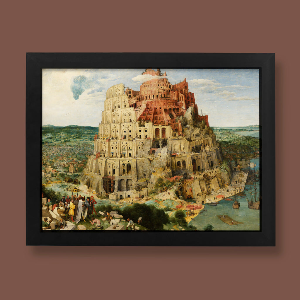 Pieter Bruegel Tower of Babel fine art print - premium giclee wall art reproduction of 1563 Renaissance masterpiece for home decor