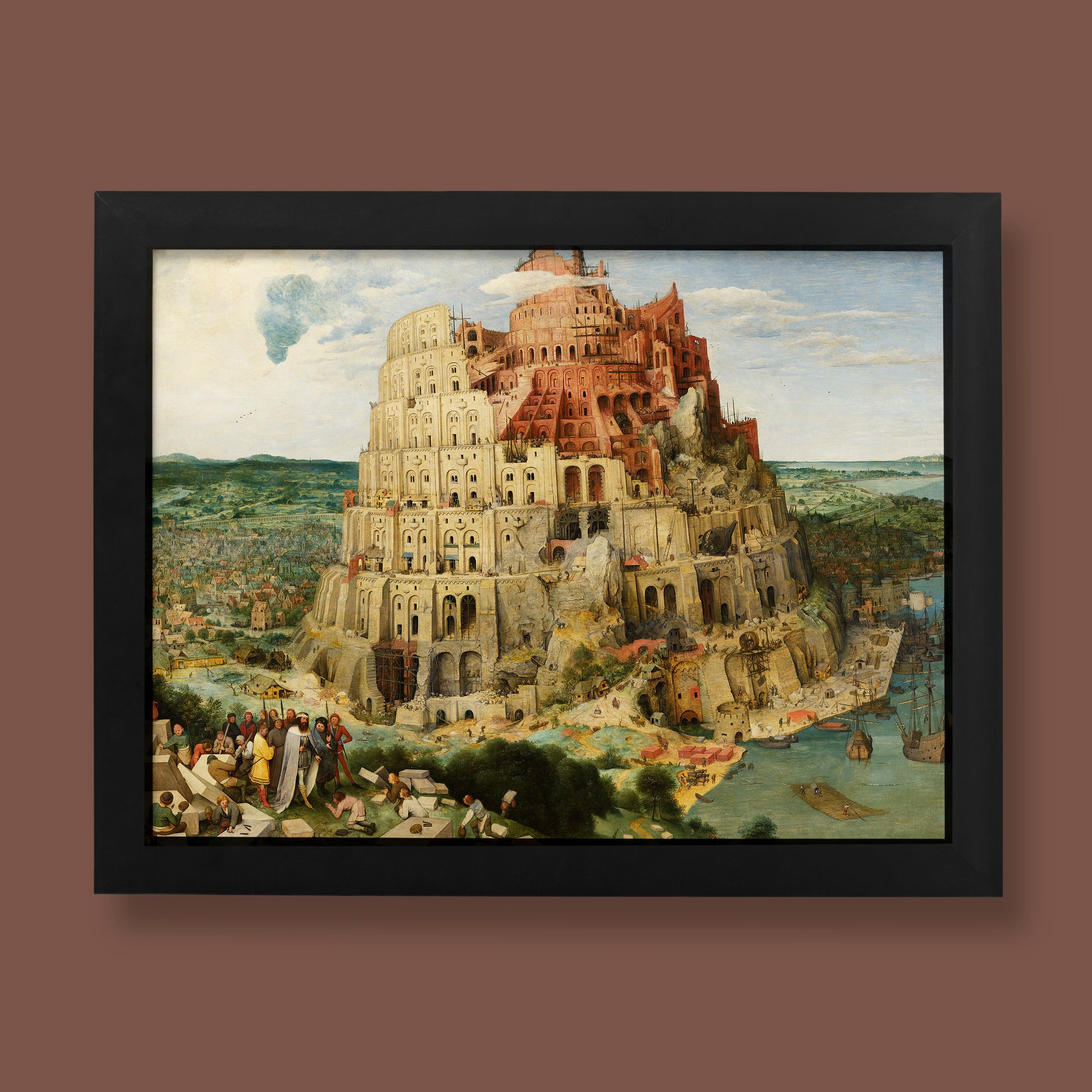 Pieter Bruegel Tower of Babel fine art print - premium giclee wall art reproduction of 1563 Renaissance masterpiece for home decor
