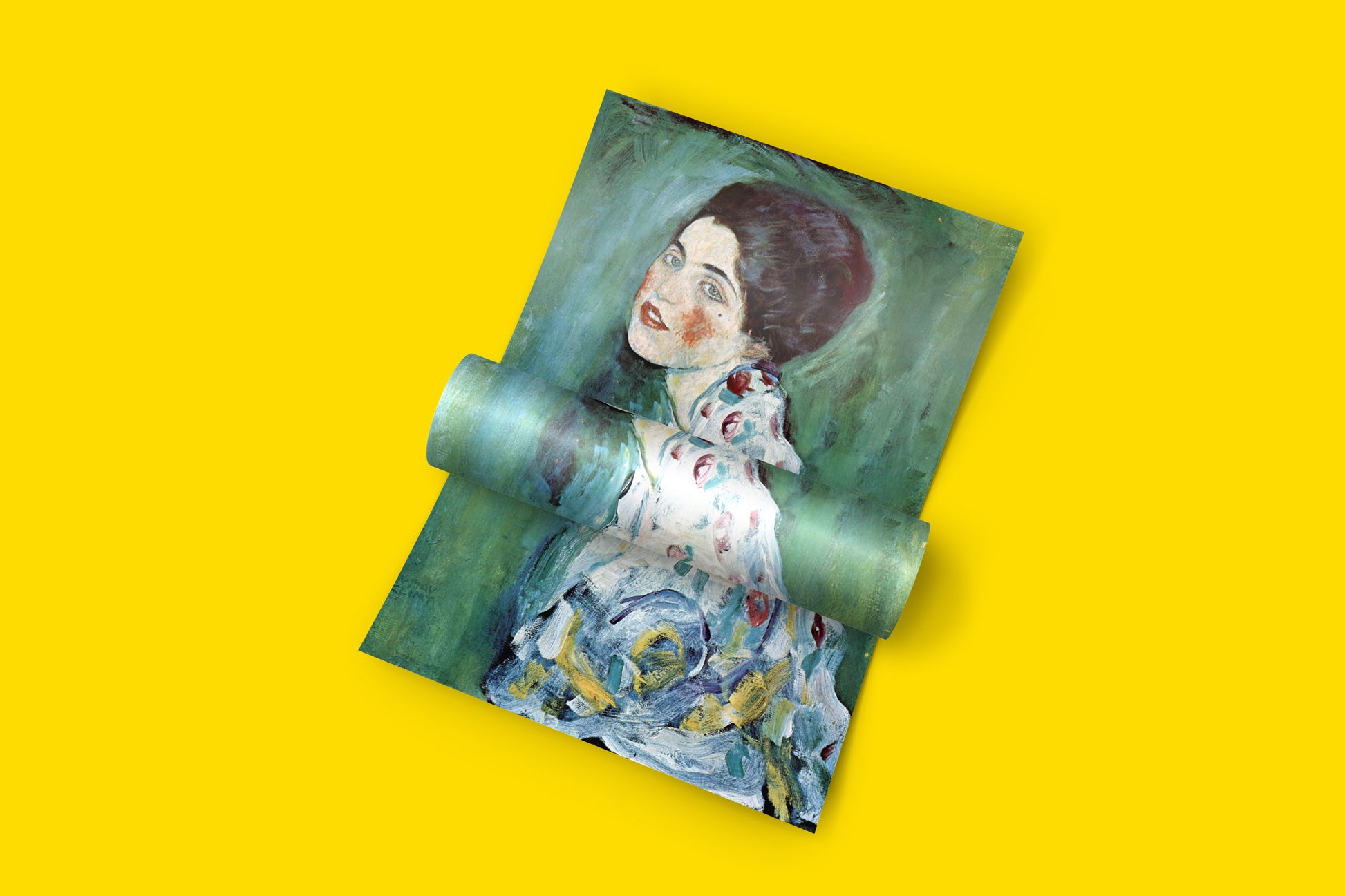 High-quality giclée fine art poster of Gustav Klimt's Portrait of a Lady, perfect as a piece of wall art for home decor.
