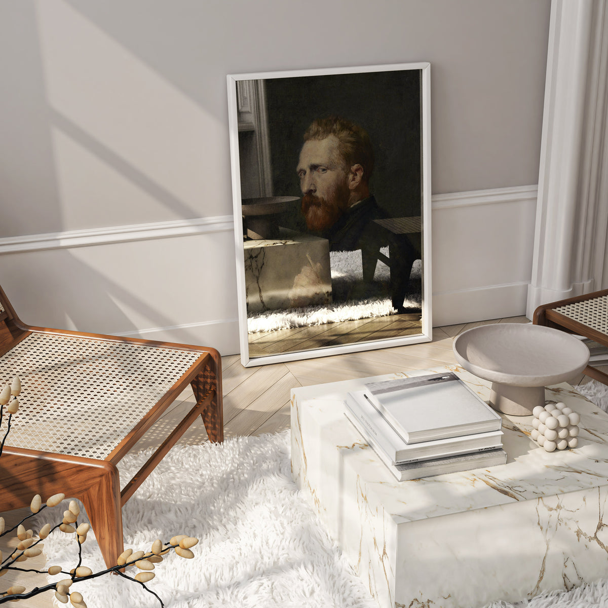 John Peter Russell's friendship portrait of Vincent van Gogh, high-quality fine art print