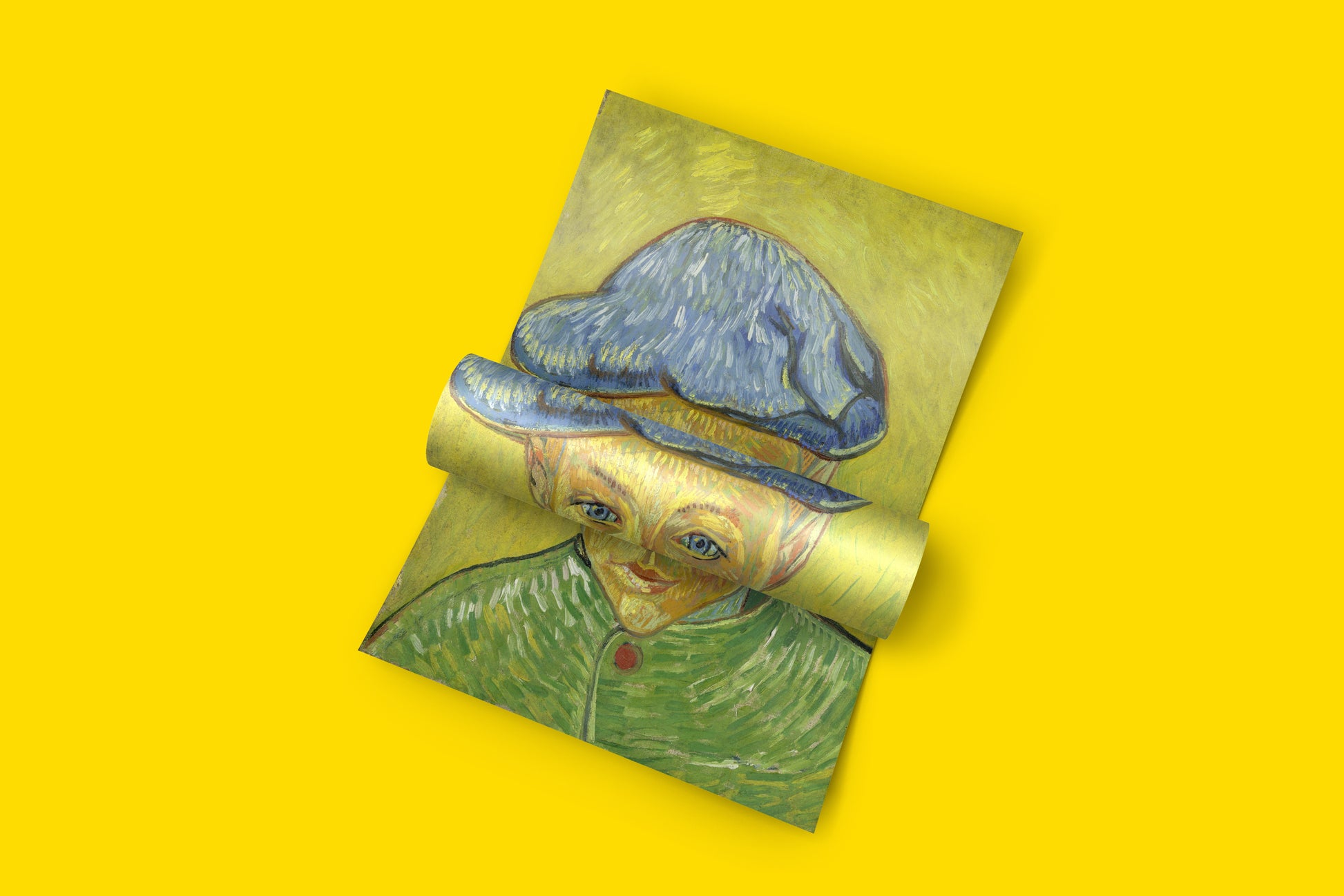 Van Gogh Post-Impressionist portrait print featuring Camille Roulin, professional giclée fine art reproduction perfect for gallery wall or office decor