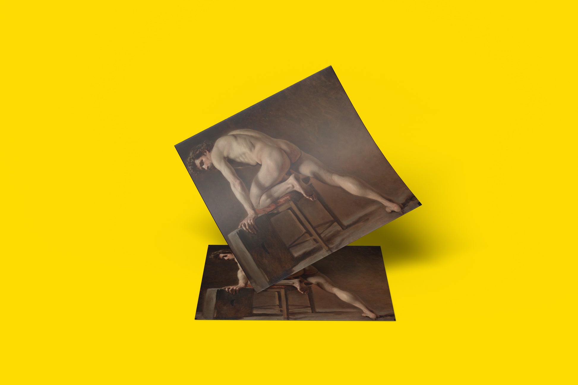 A provocative and historical art print that embodies the queer male gaze in a 19th-century study of a nude man.