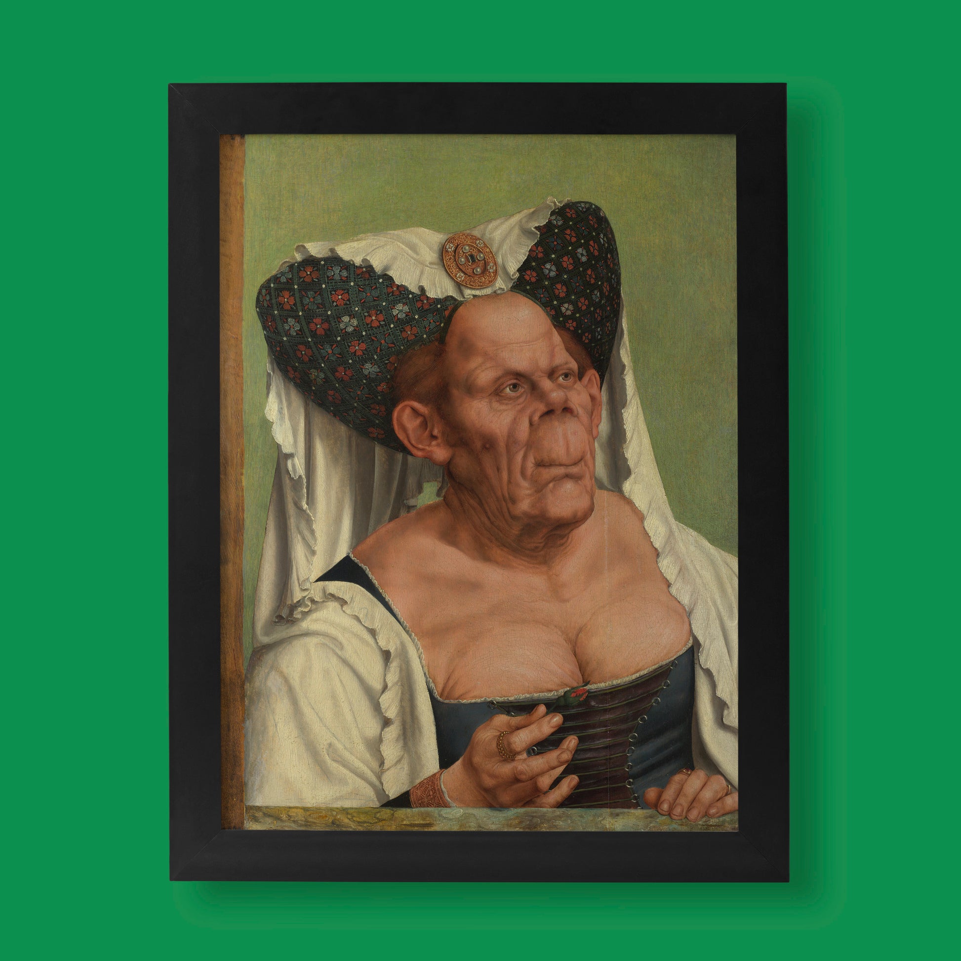 Quentin Matsys's The Ugly Duchess, a famous Northern Renaissance fine art print available for sale.