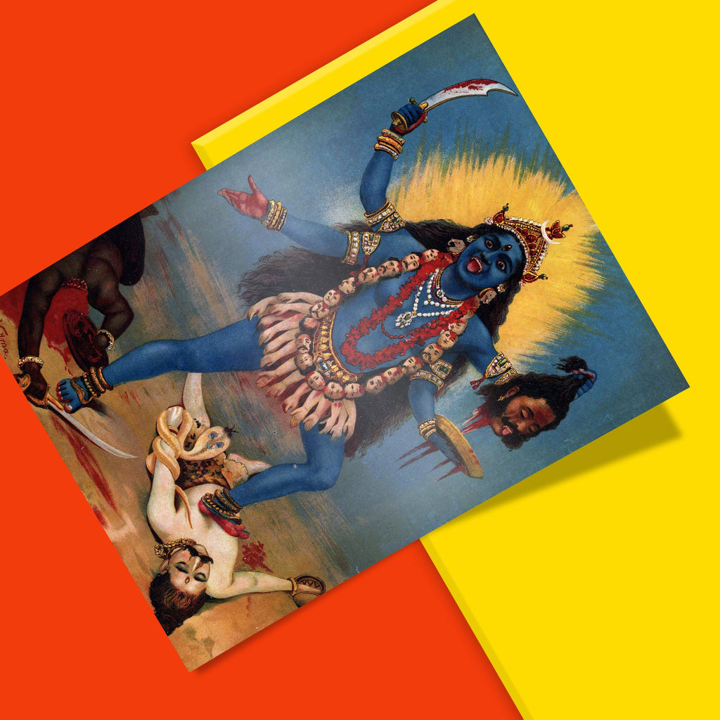 Kali Raja Ravi Raja Ravi Varma Goddess Kali Print – ART SNOB