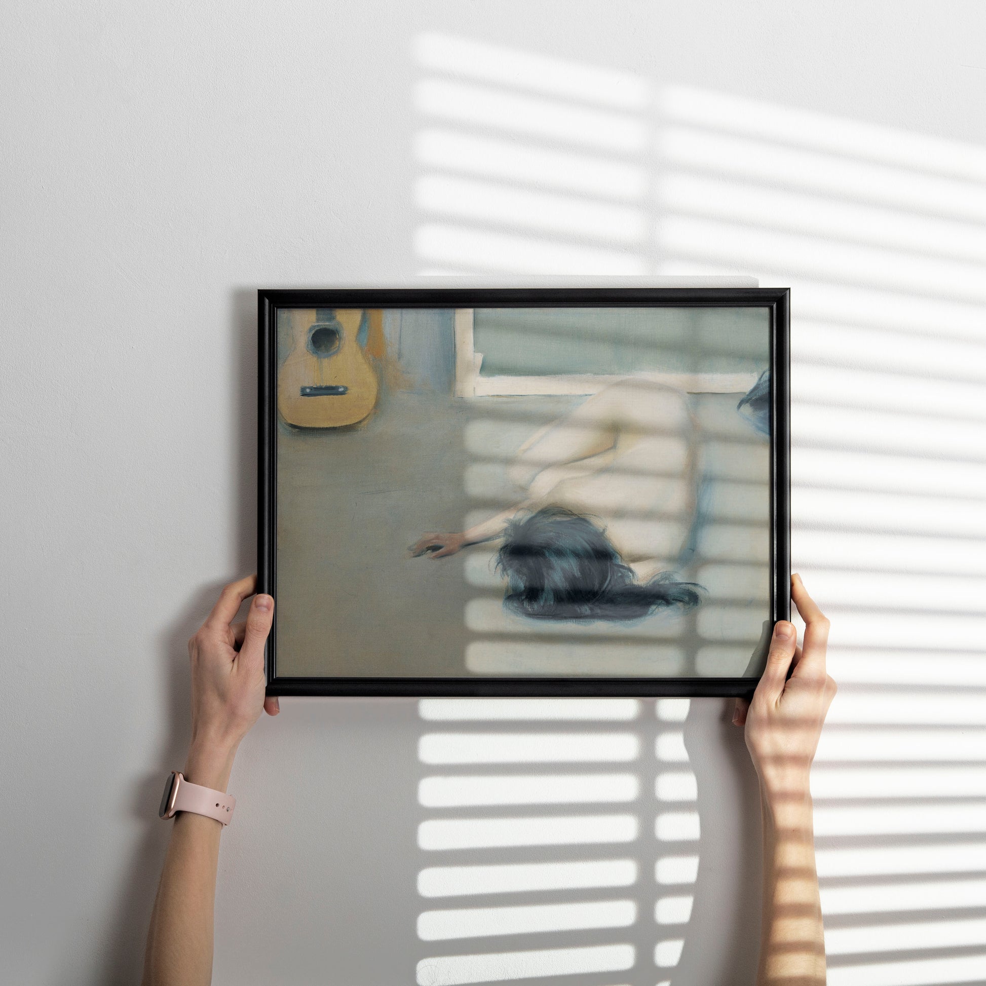 Ramon Casas Nude with Guitar premium home décor art print, 12-colour giclée fine art printing, available in multiple sizes to fit any frame or space